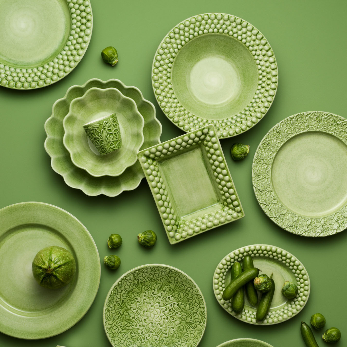 Bubbles Soup Plate 25 cm / 60 cl Green