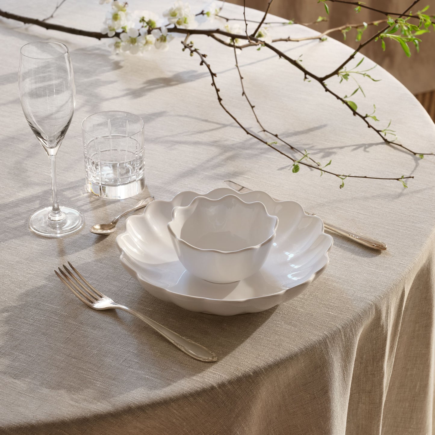 Oyster Bowl 13 cm / 30 cl White