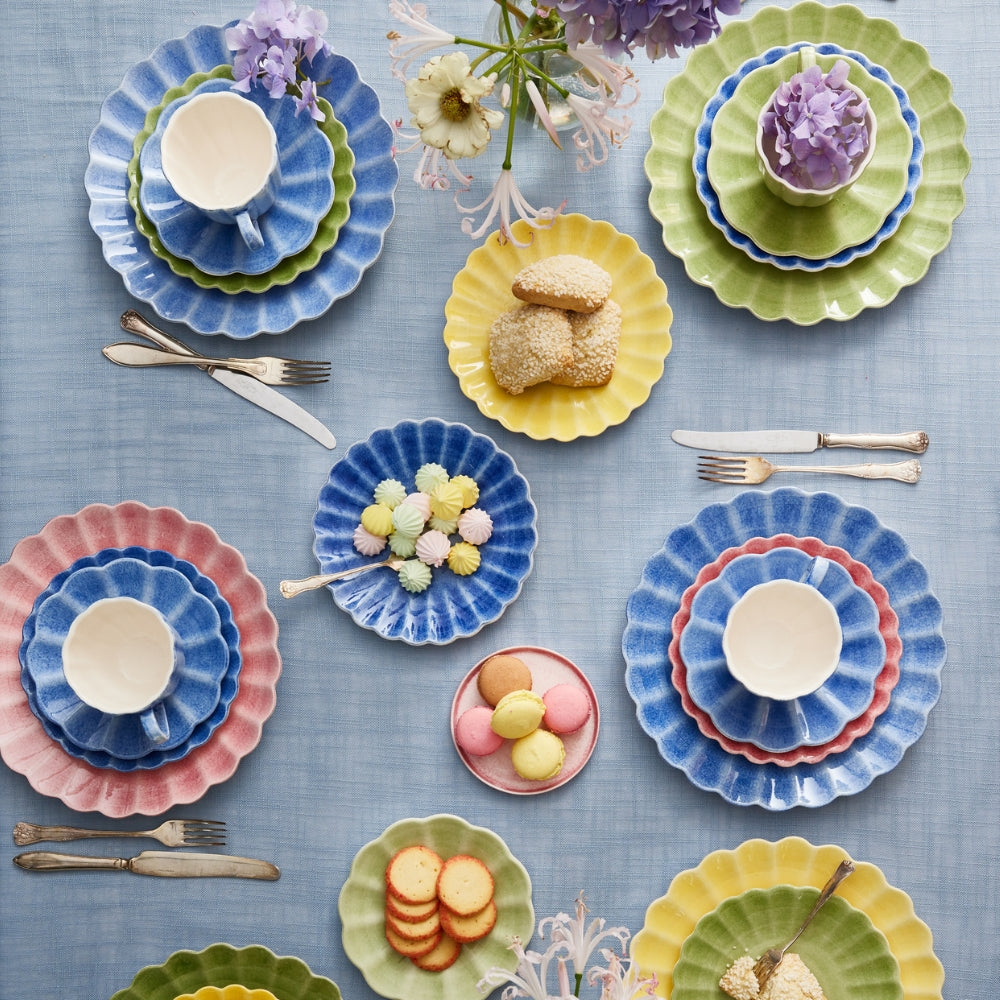 Oyster Cup and Saucer 25 cl Light Blue