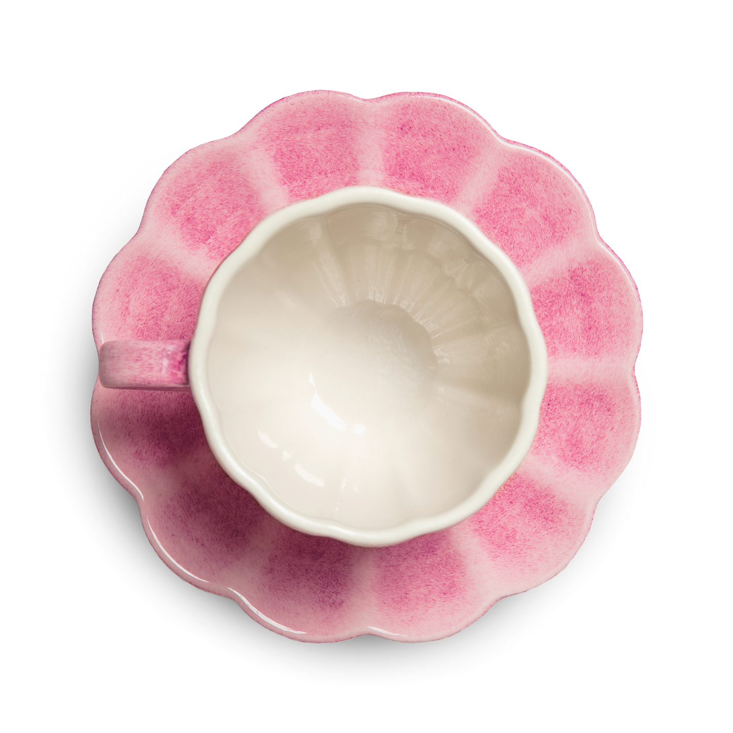 Oyster Cup and Saucer 25 cl Pink