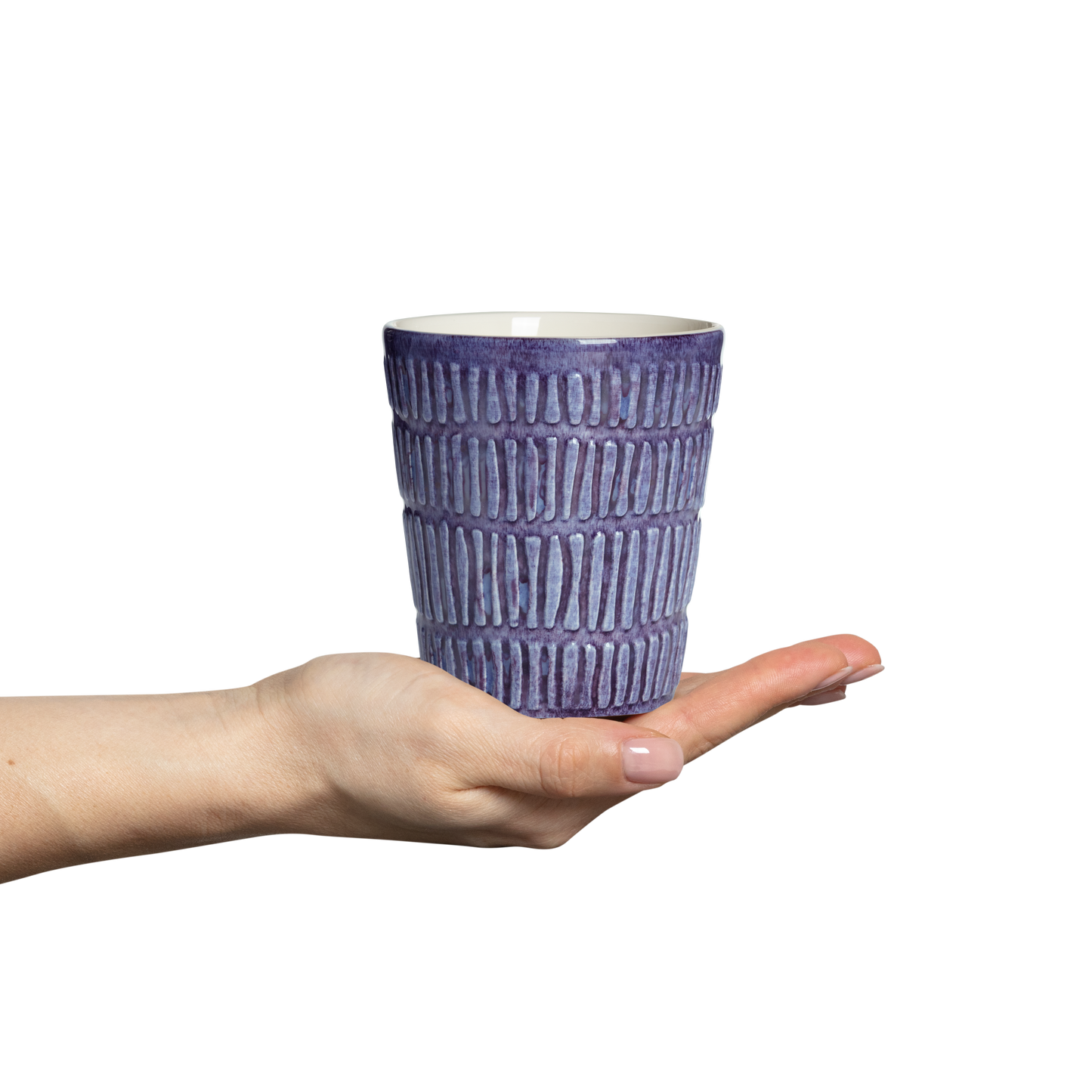 Stripes Mug 30 cl Purple