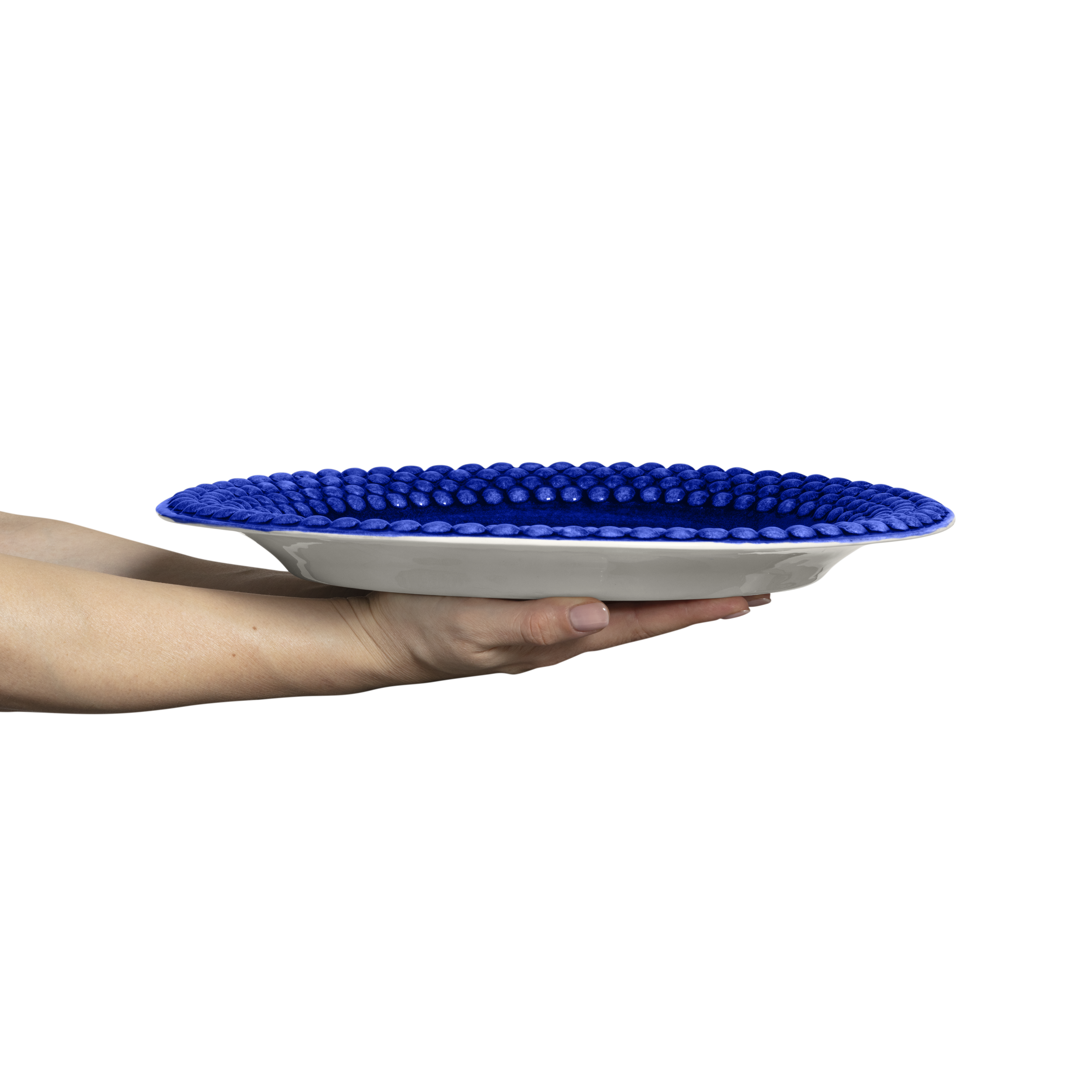 Bubbles Platter 35 x 30 cm Blue