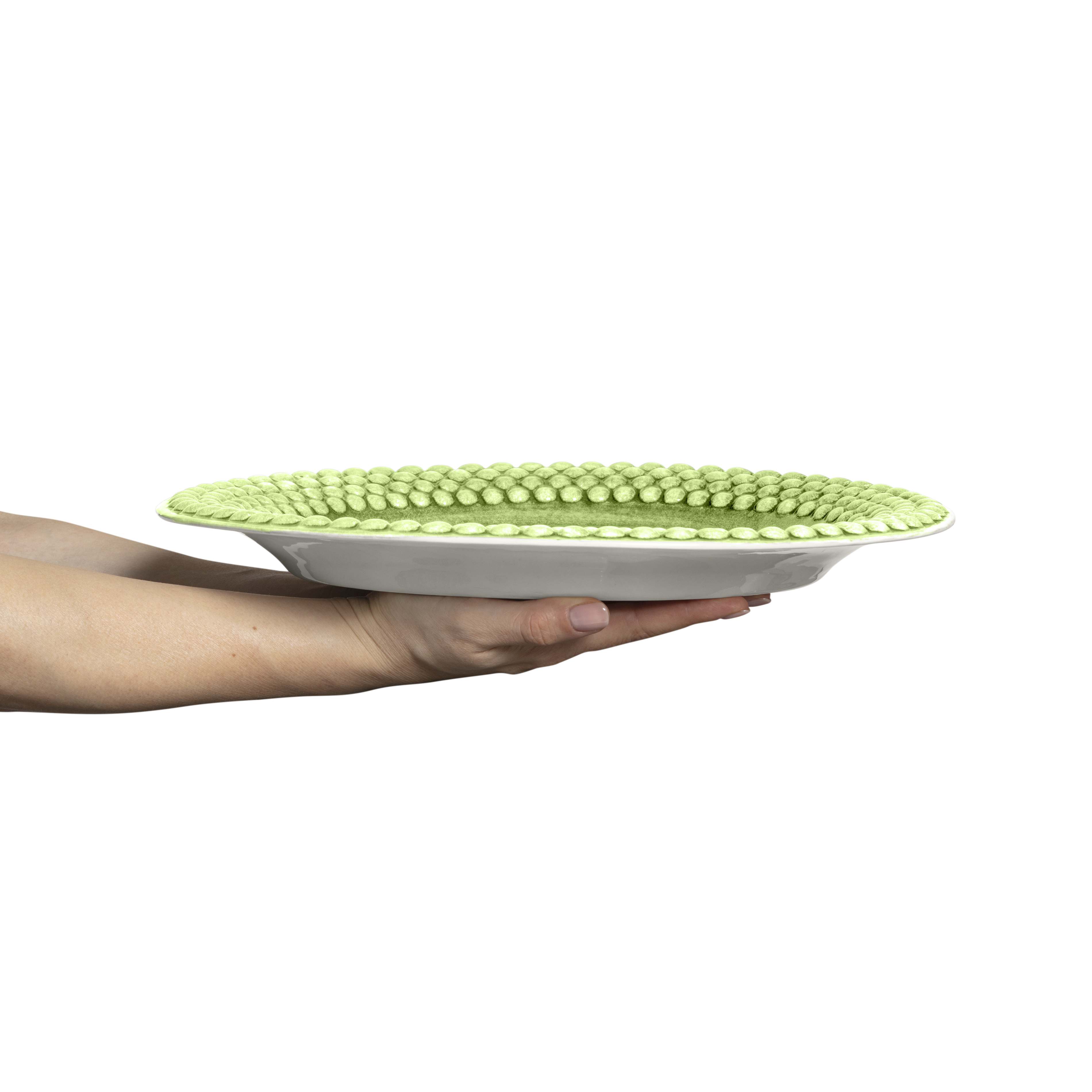 Bubbles Platter 35 x 30 cm Green