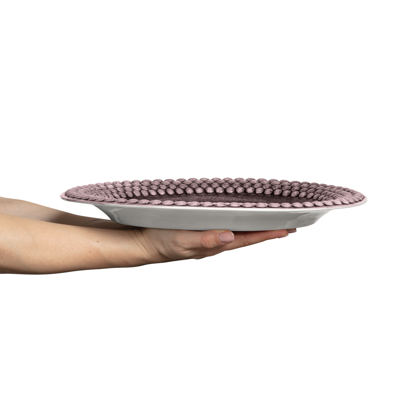 Bubbles Platter 35 x 30 cm Plum