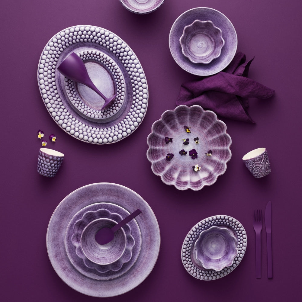 Bubbles Platter 35 x 30 cm Purple