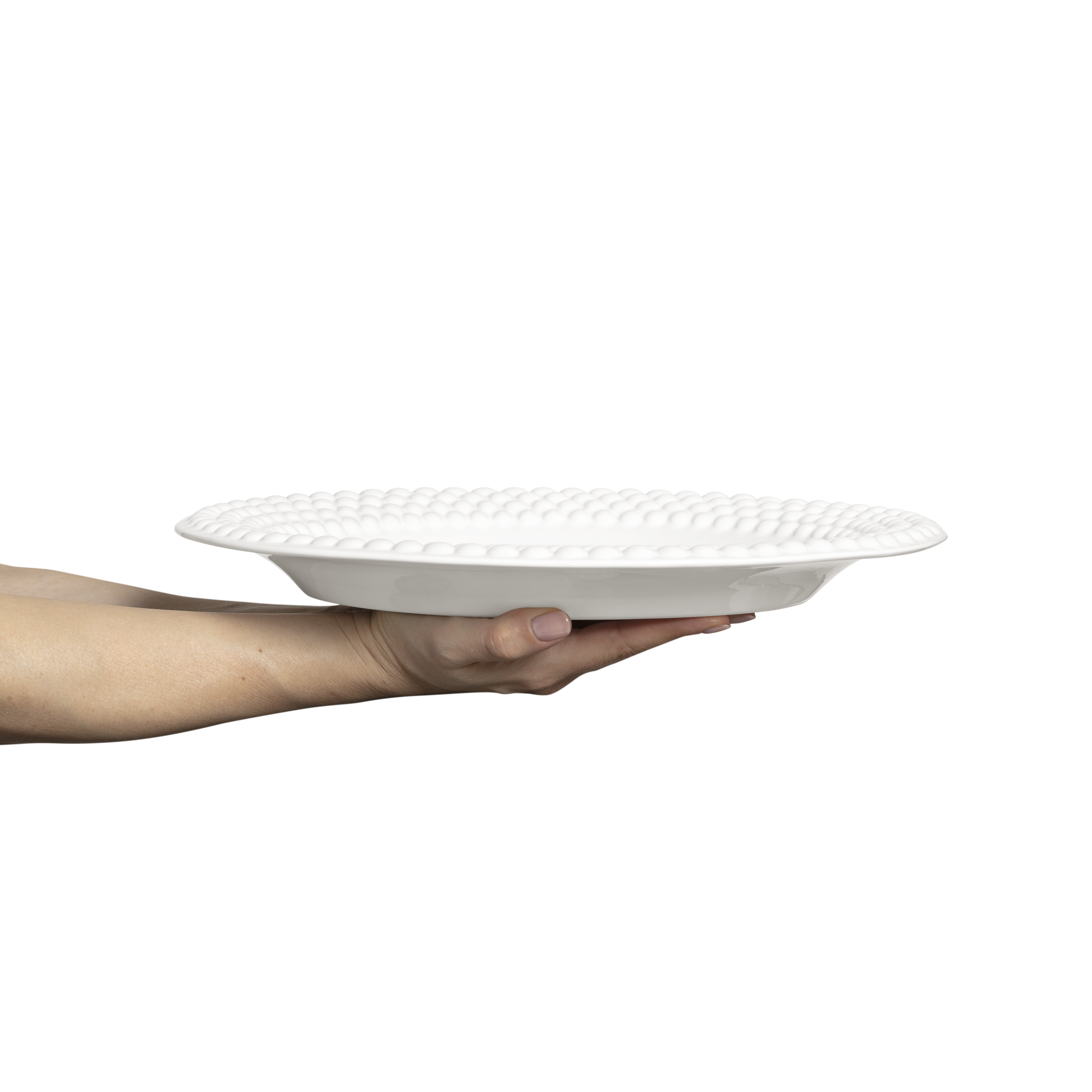 Bubbles Platter 35 x 30 cm White
