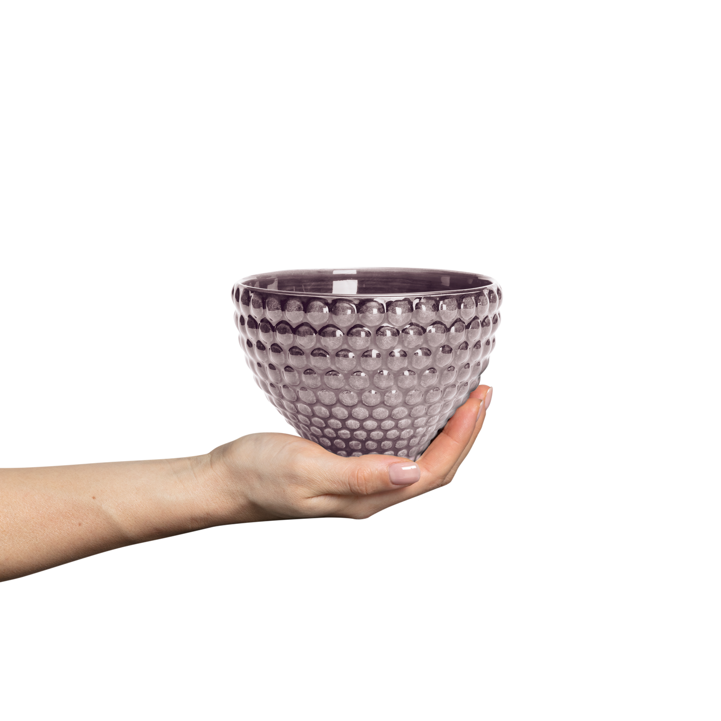 Bubbles Bowl 13 cm / 60 cl Plum