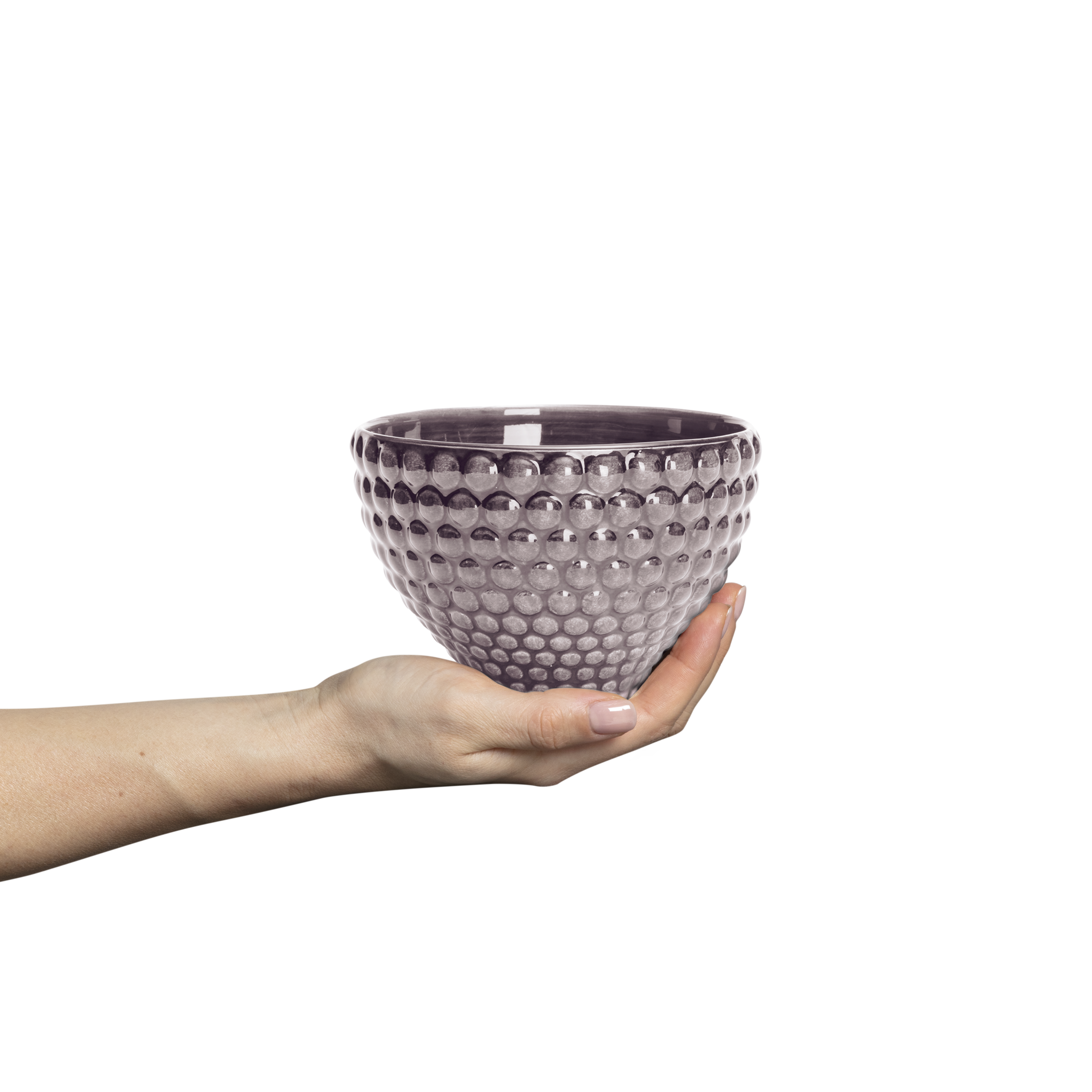 Bubbles Bowl 13 cm / 60 cl Plum