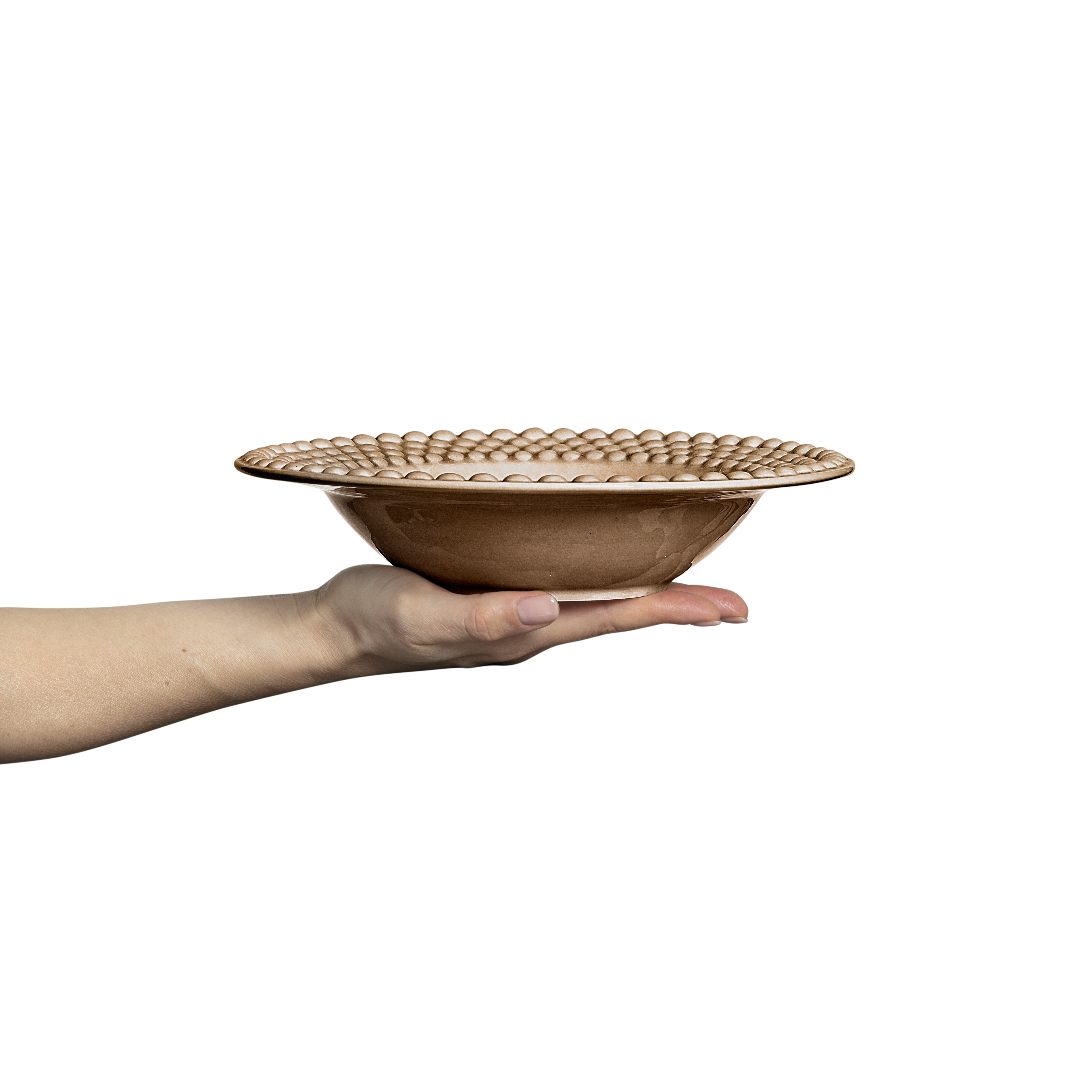 Bubbles Soup Plate 25 cm / 60 cl Cinnamon