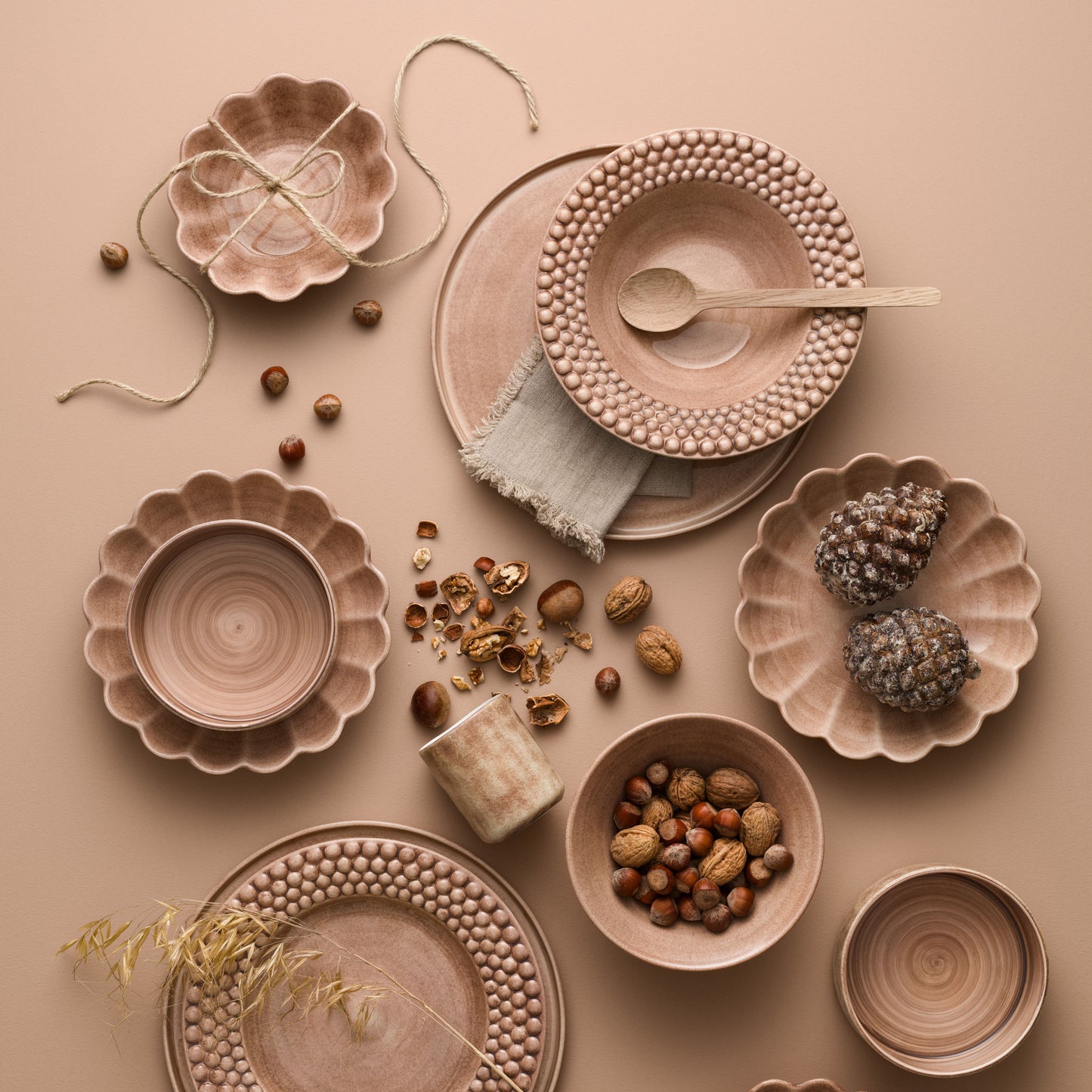 Bubbles Soup Plate 25 cm / 60 cl Cinnamon