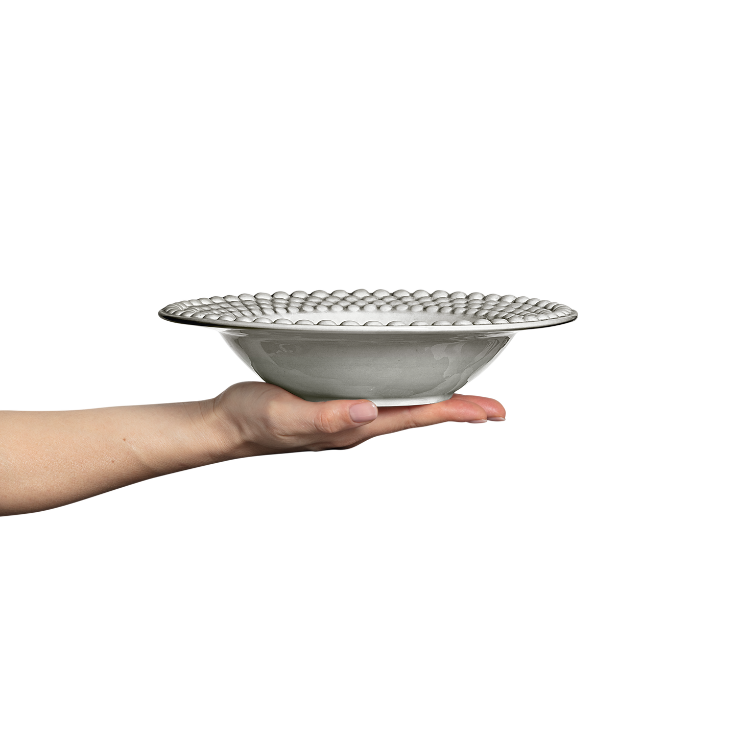 Bubbles Soup Plate 25 cm / 60 cl Grey