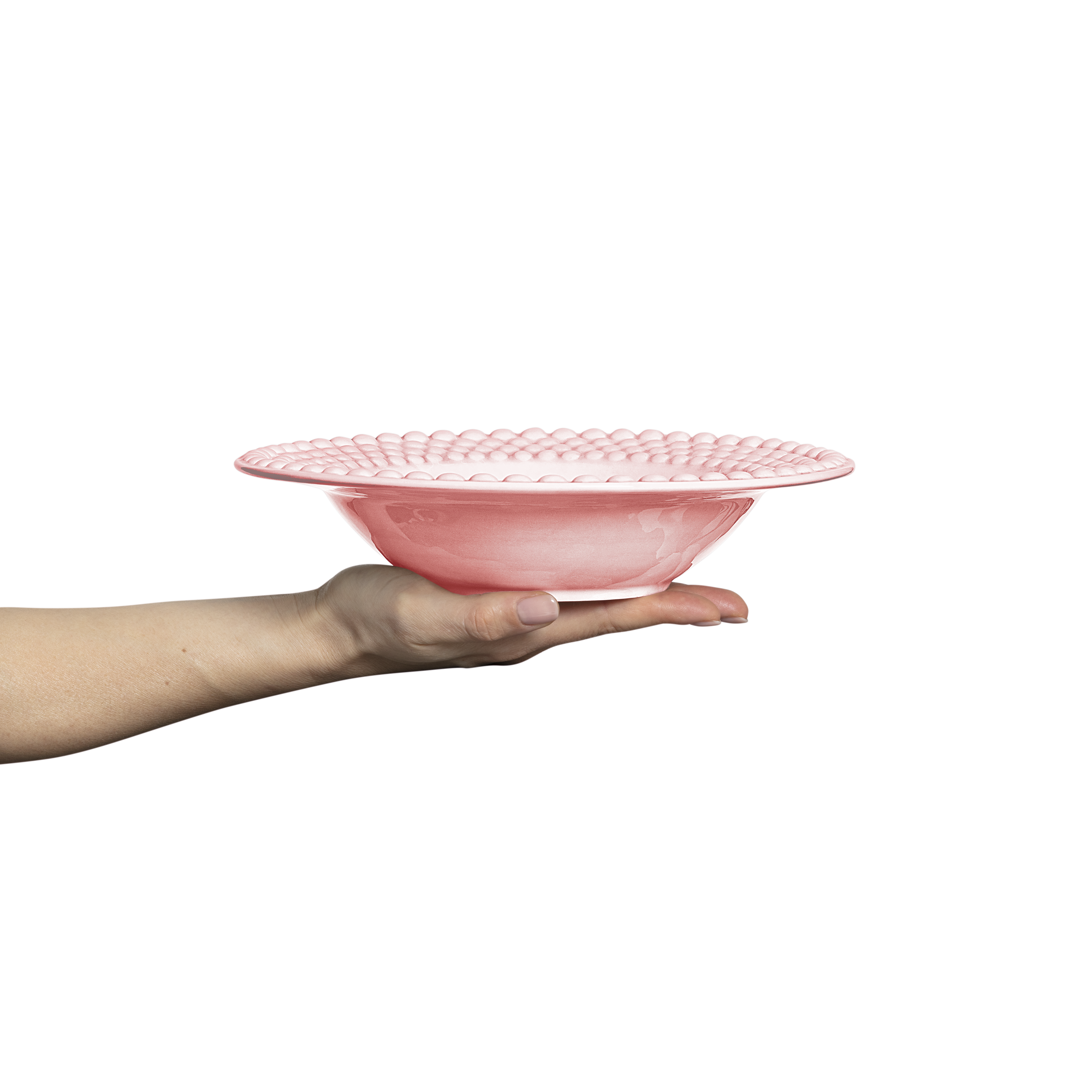 Bubbles Soup Plate 25 cm / 60 cl Light Pink