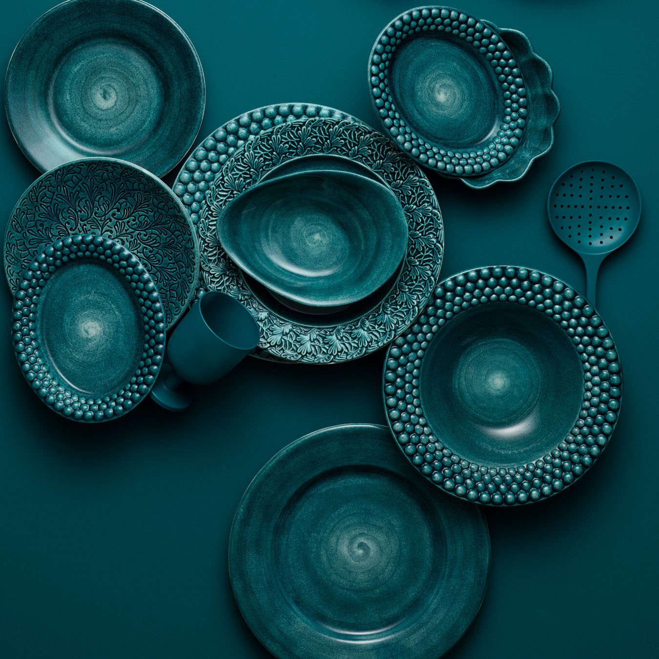 Bubbles Soup Plate 25 cm / 60 cl Ocean