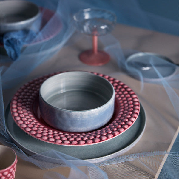 Bubbles Soup Plate 25 cm / 60 cl Pink