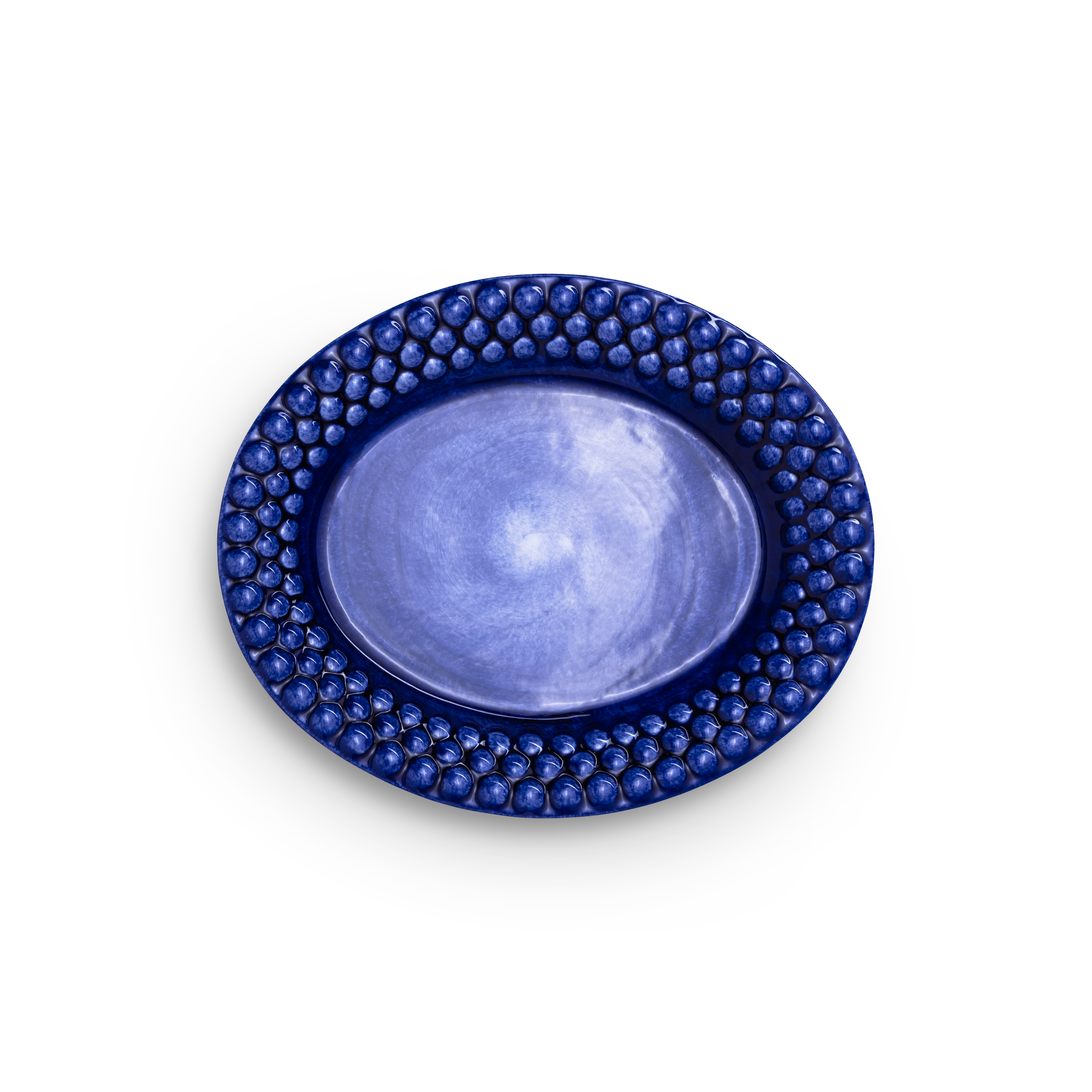 Bubbles Plate 20 x 16 cm Blue