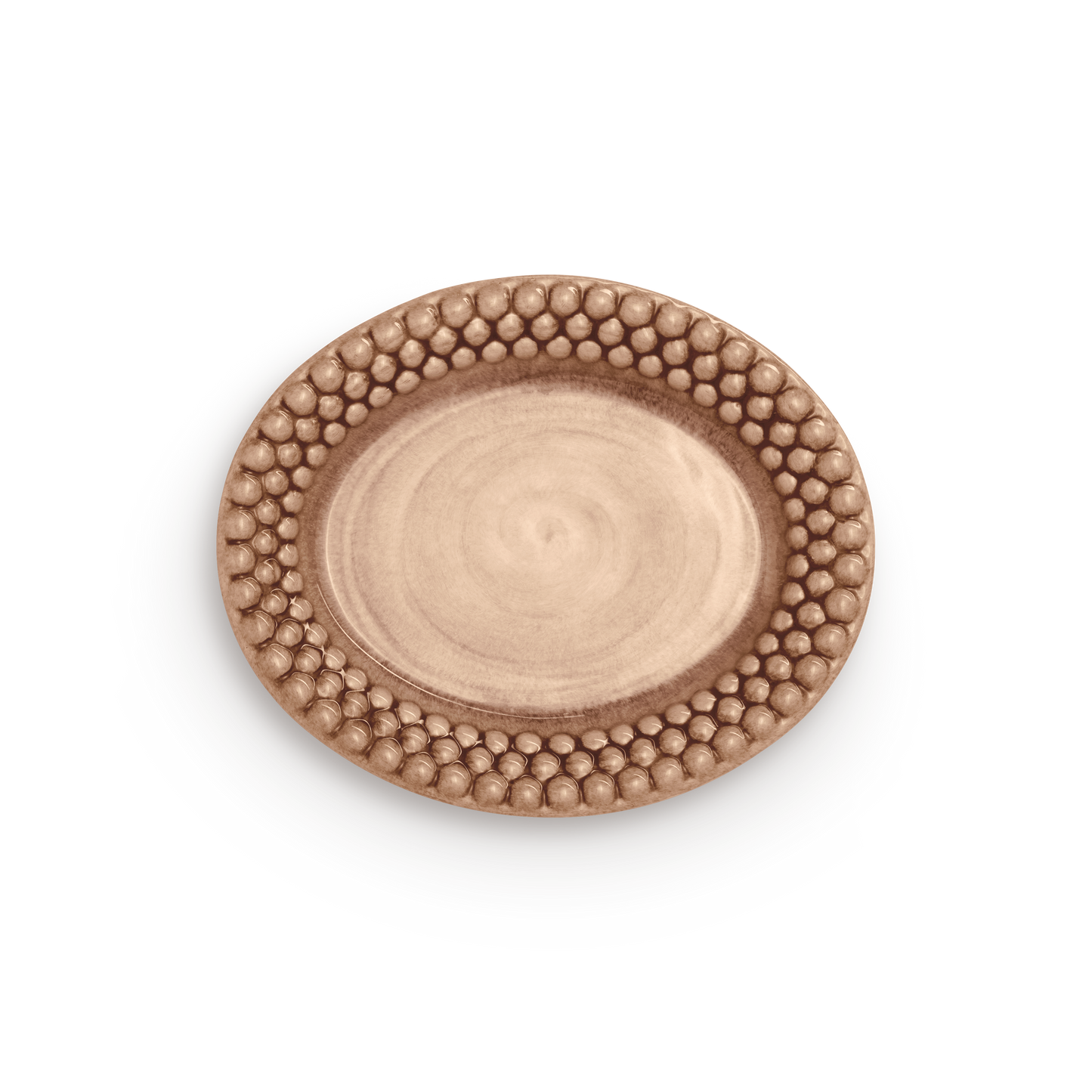 Bubbles Plate 20 x 16cm Cinnamon