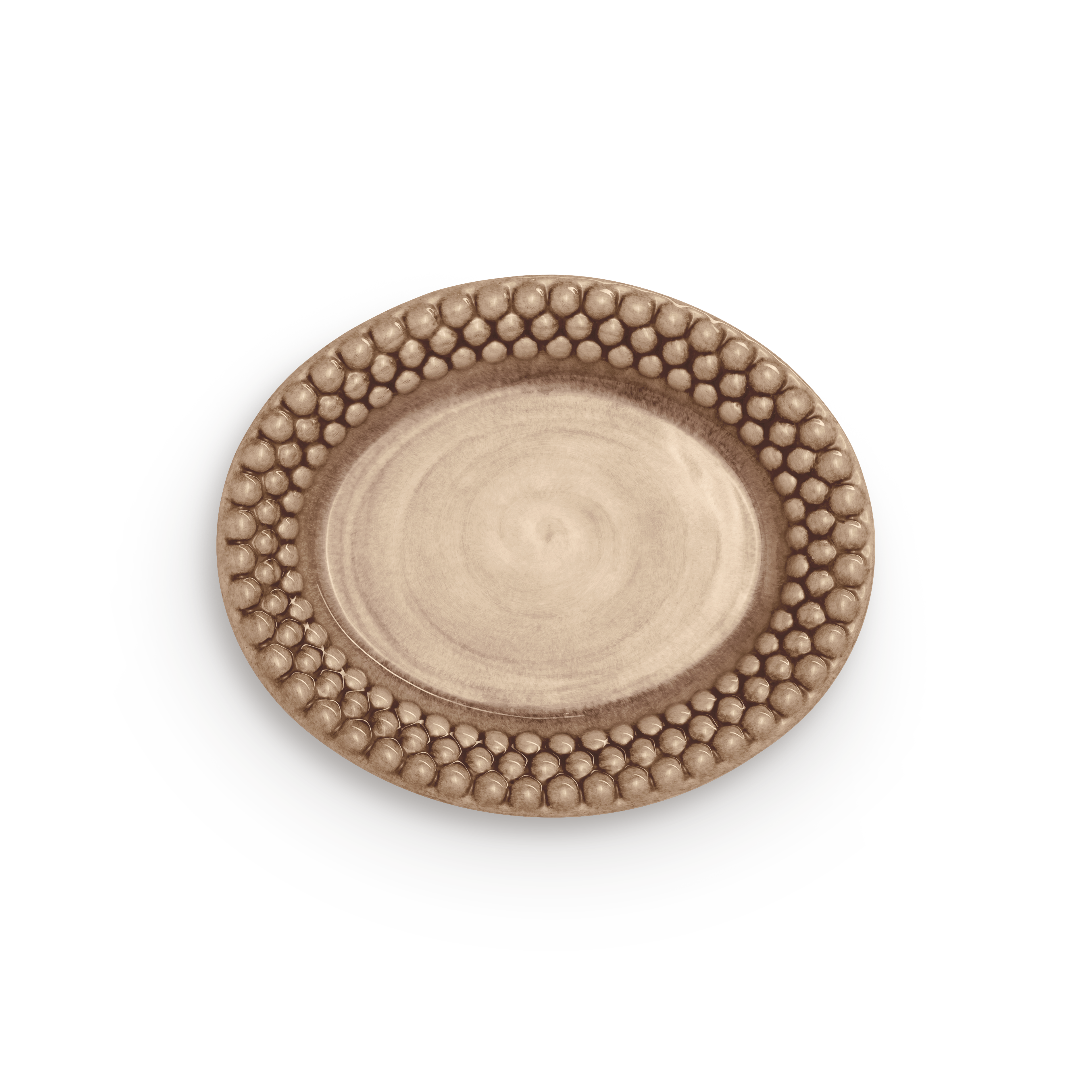 Bubbles Plate 20 x 16cm Cinnamon