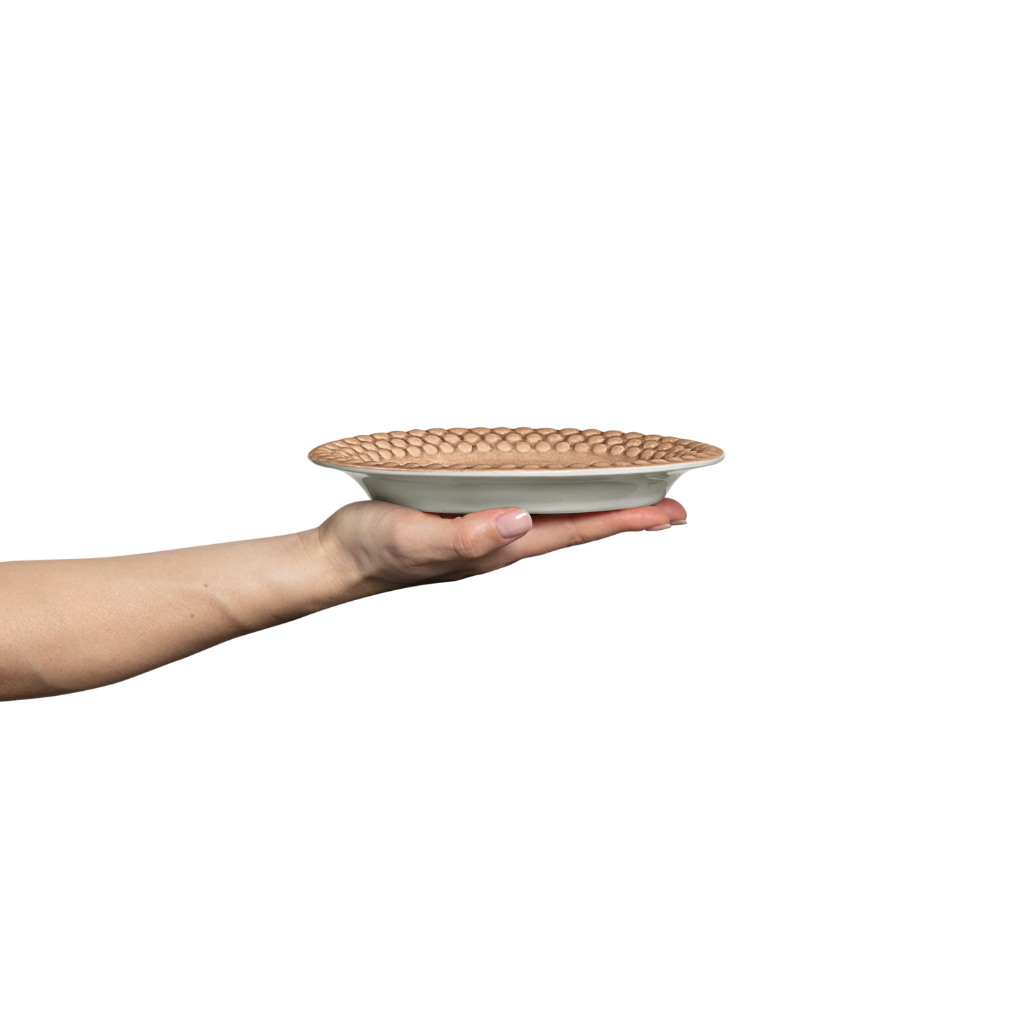 Bubbles Plate 20 x 16cm Cinnamon