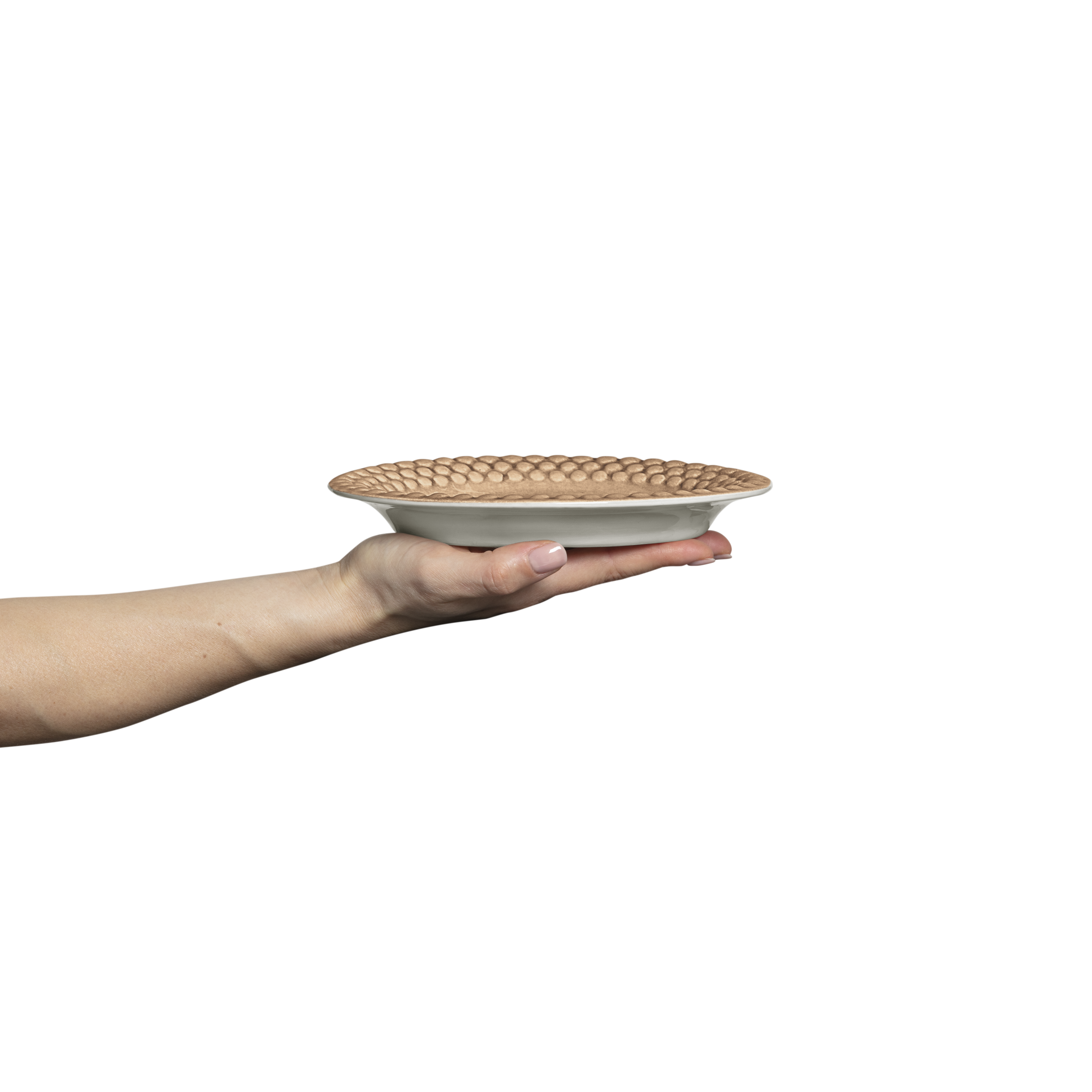 Bubbles Plate 20 x 16cm Cinnamon