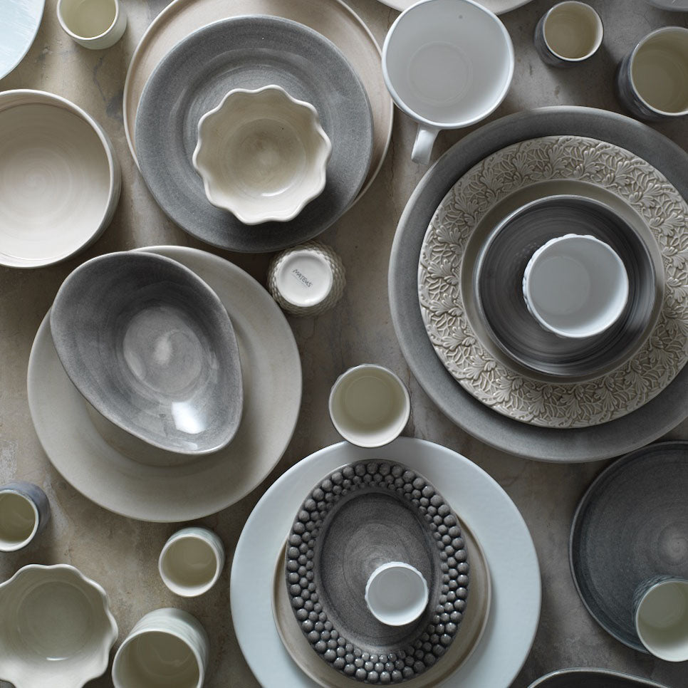 Bubbles Plate 20 x 16 cm Grey