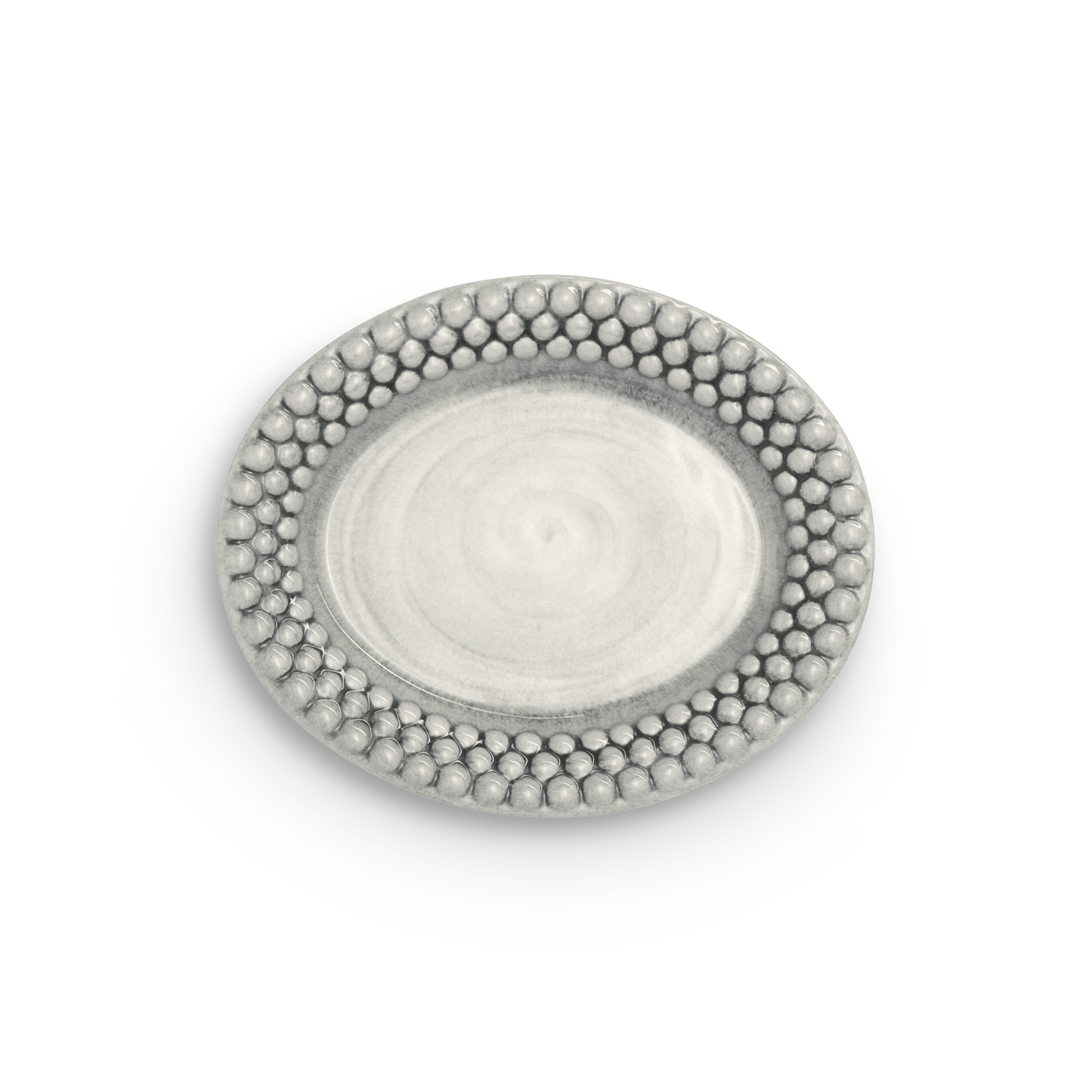 Bubbles Plate 20 x 16 cm Grey