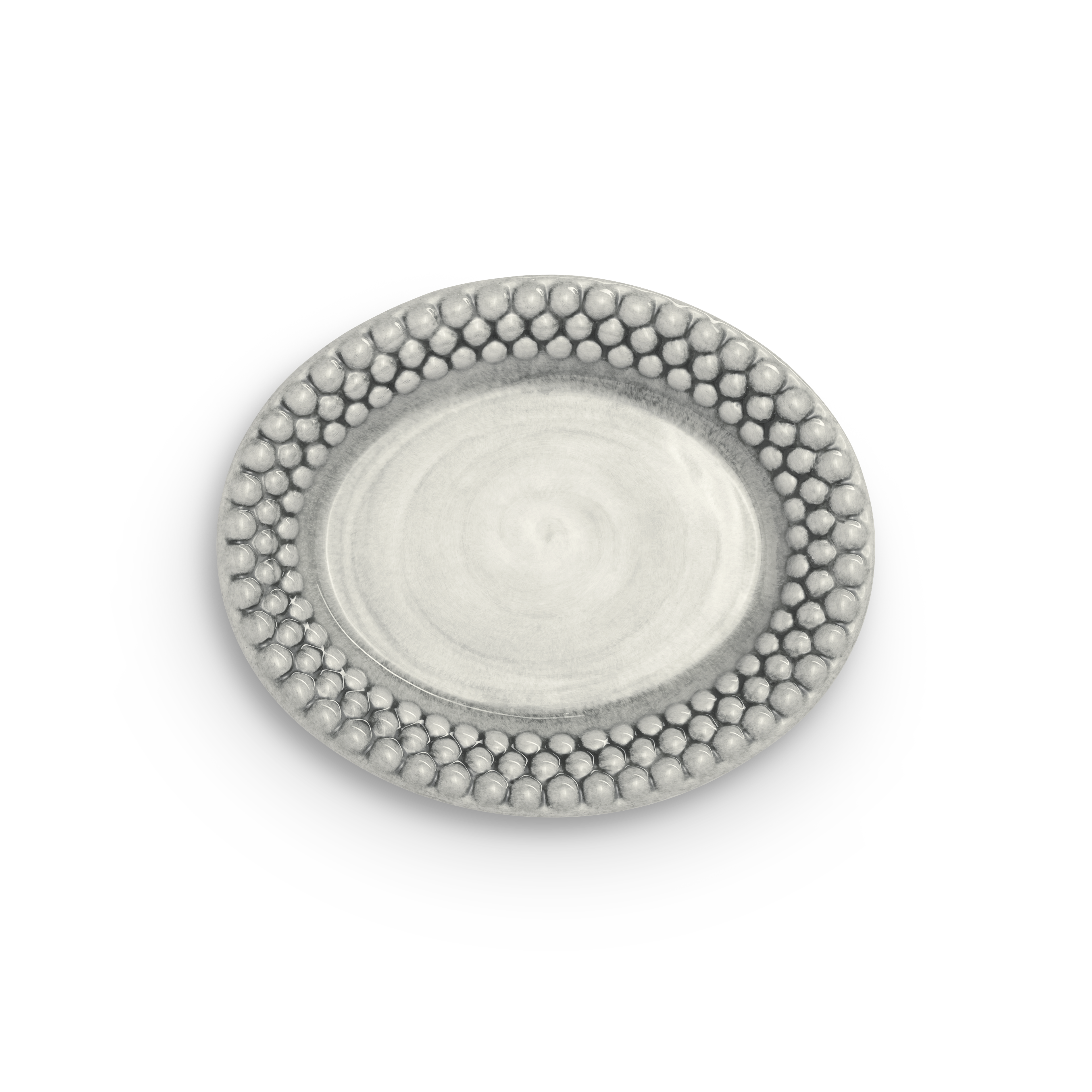 Bubbles Plate 20 x 16 cm Grey