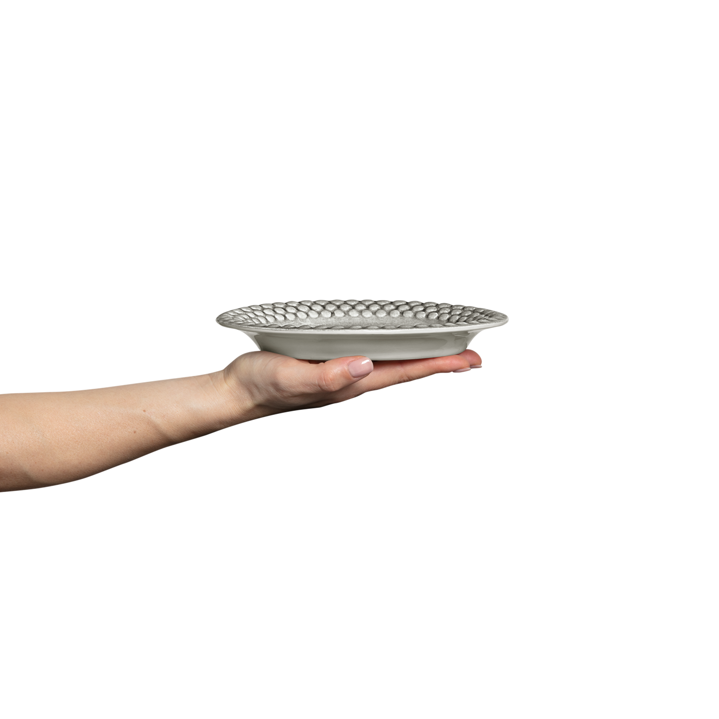 Bubbles Plate 20 x 16 cm Grey