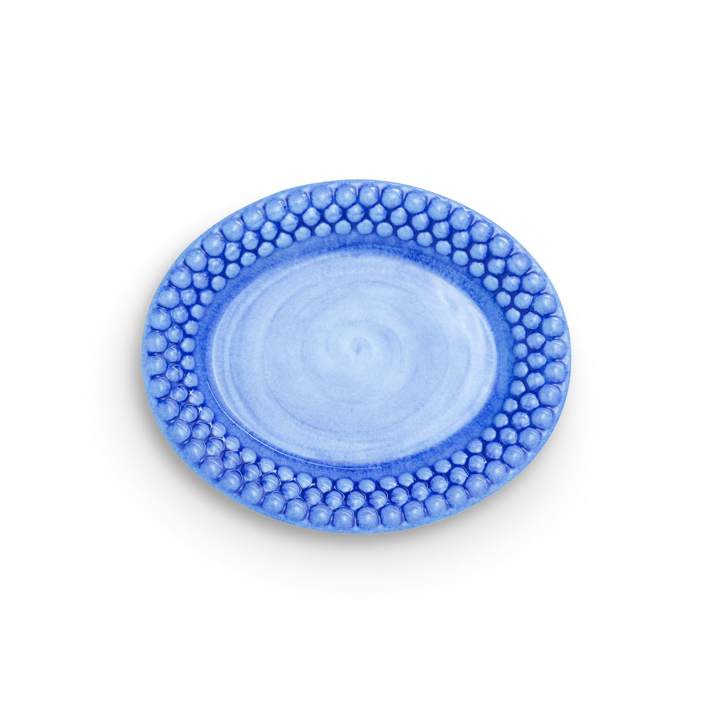 Bubbles Plate 20 x 16 cm Light Blue