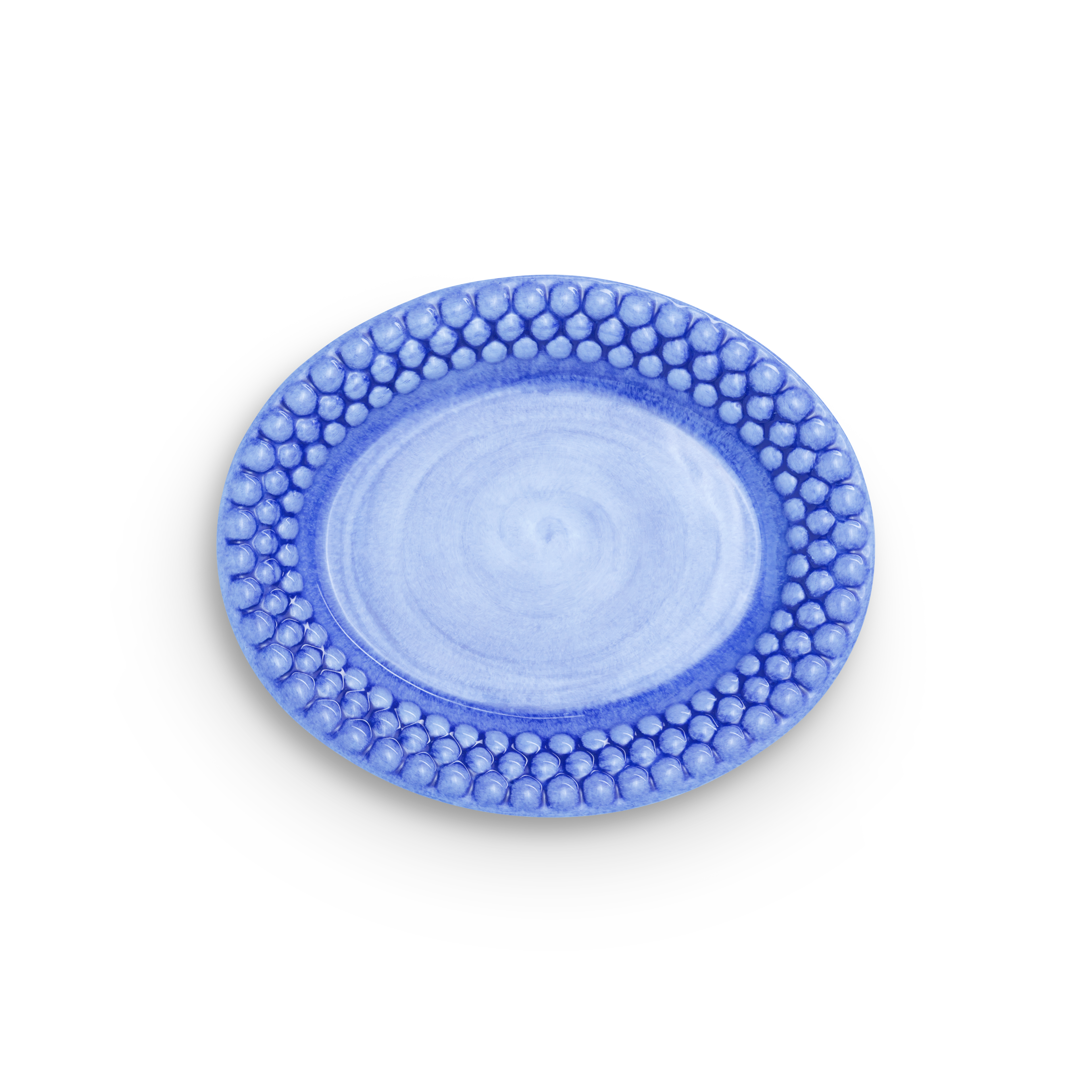 Bubbles Plate 20 x 16 cm Light Blue