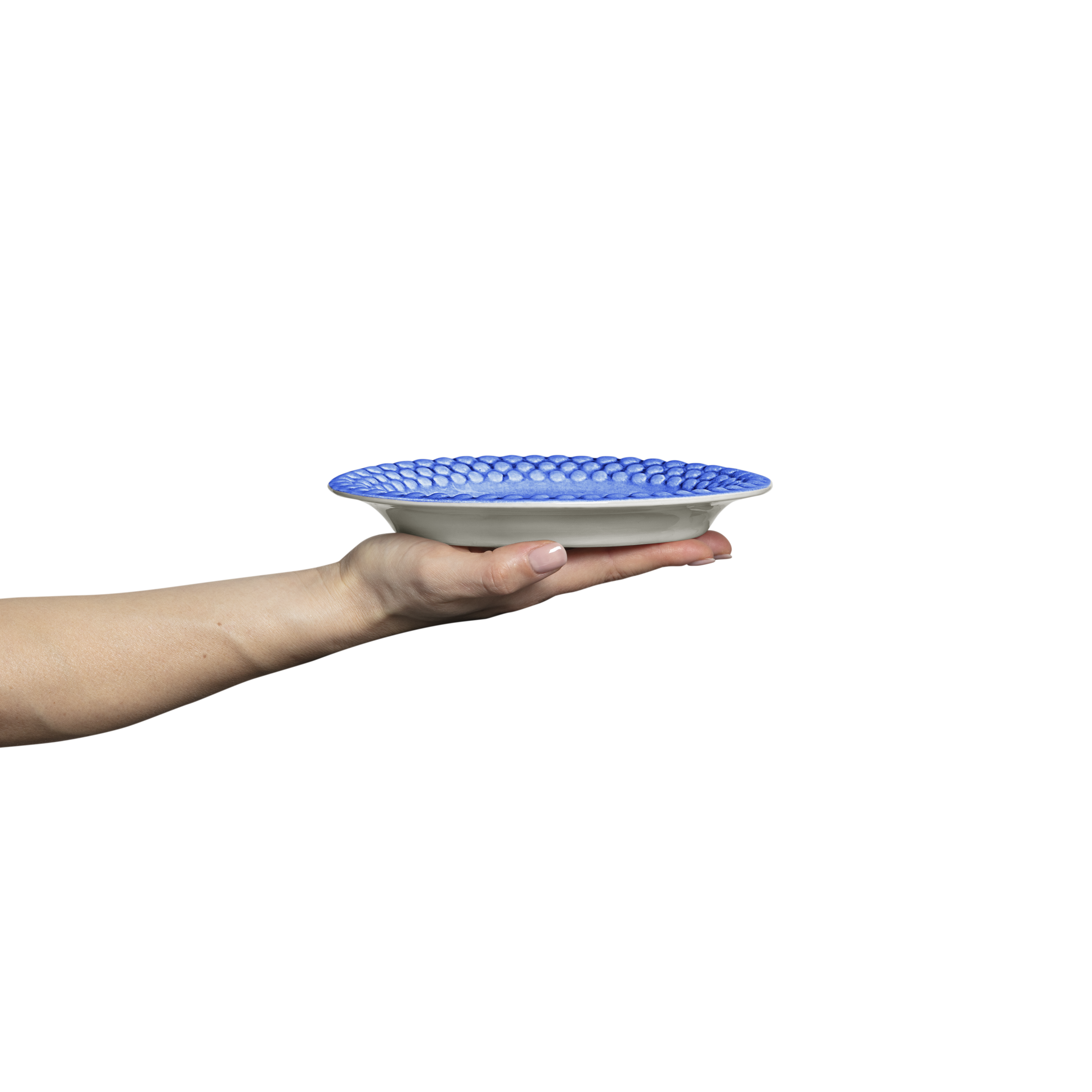 Bubbles Plate 20 x 16 cm Light Blue
