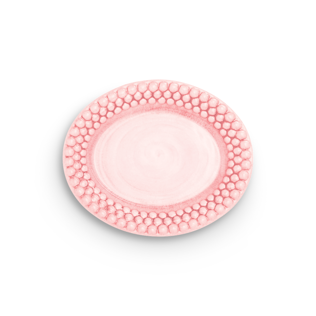 Bubbles Plate 20 x 16 cm Light Pink