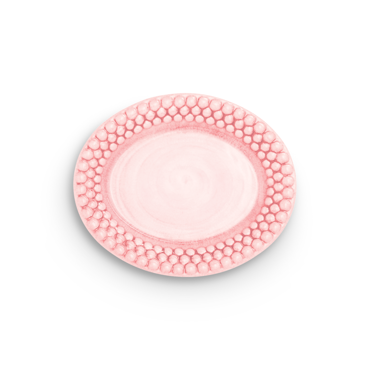 Bubbles Plate 20 x 16 cm Light Pink