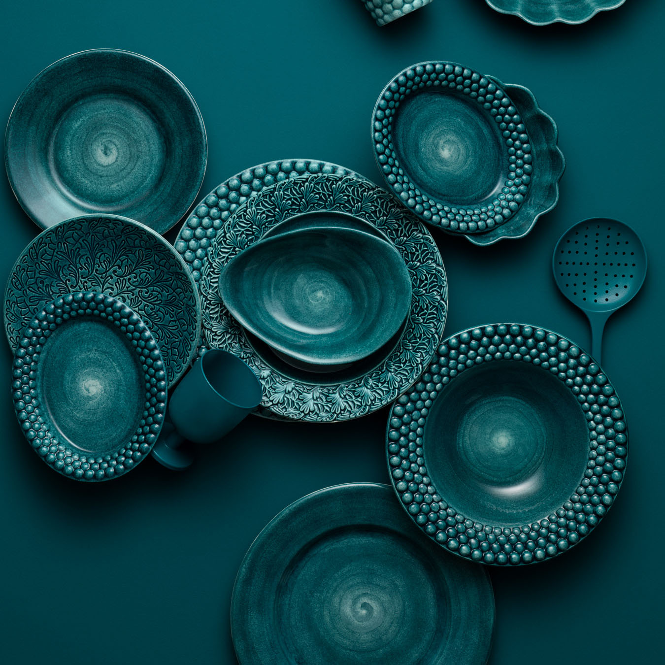 Bubbles Plate 20 x 16 cm Ocean