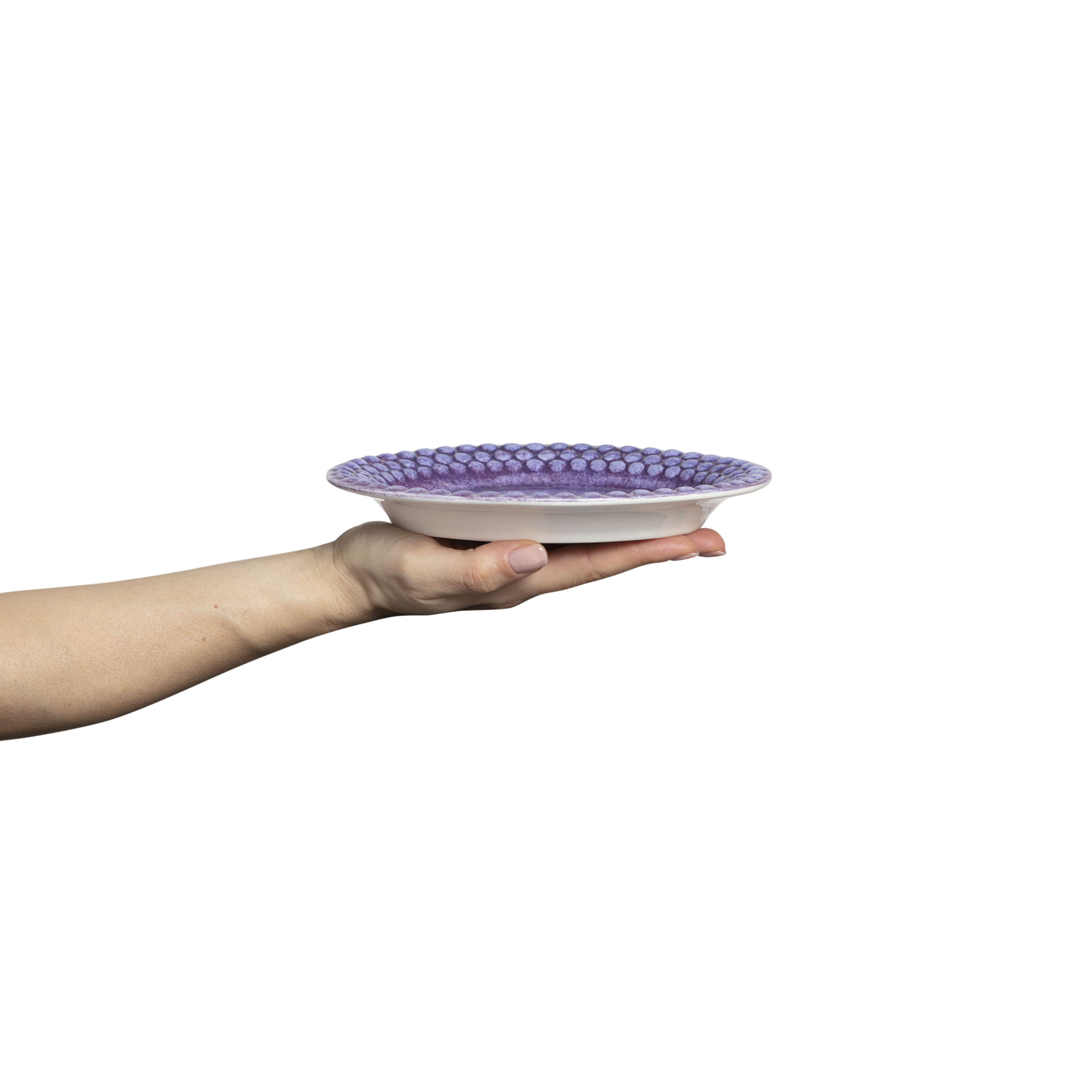 Bubbles Plate 20 x 16 cm Purple