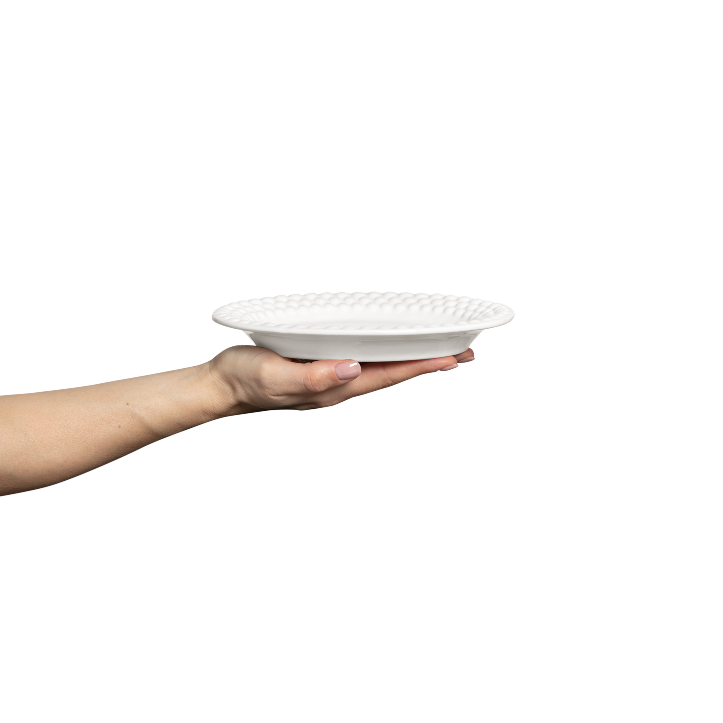 Bubbles Plate 20 x 16 cm White