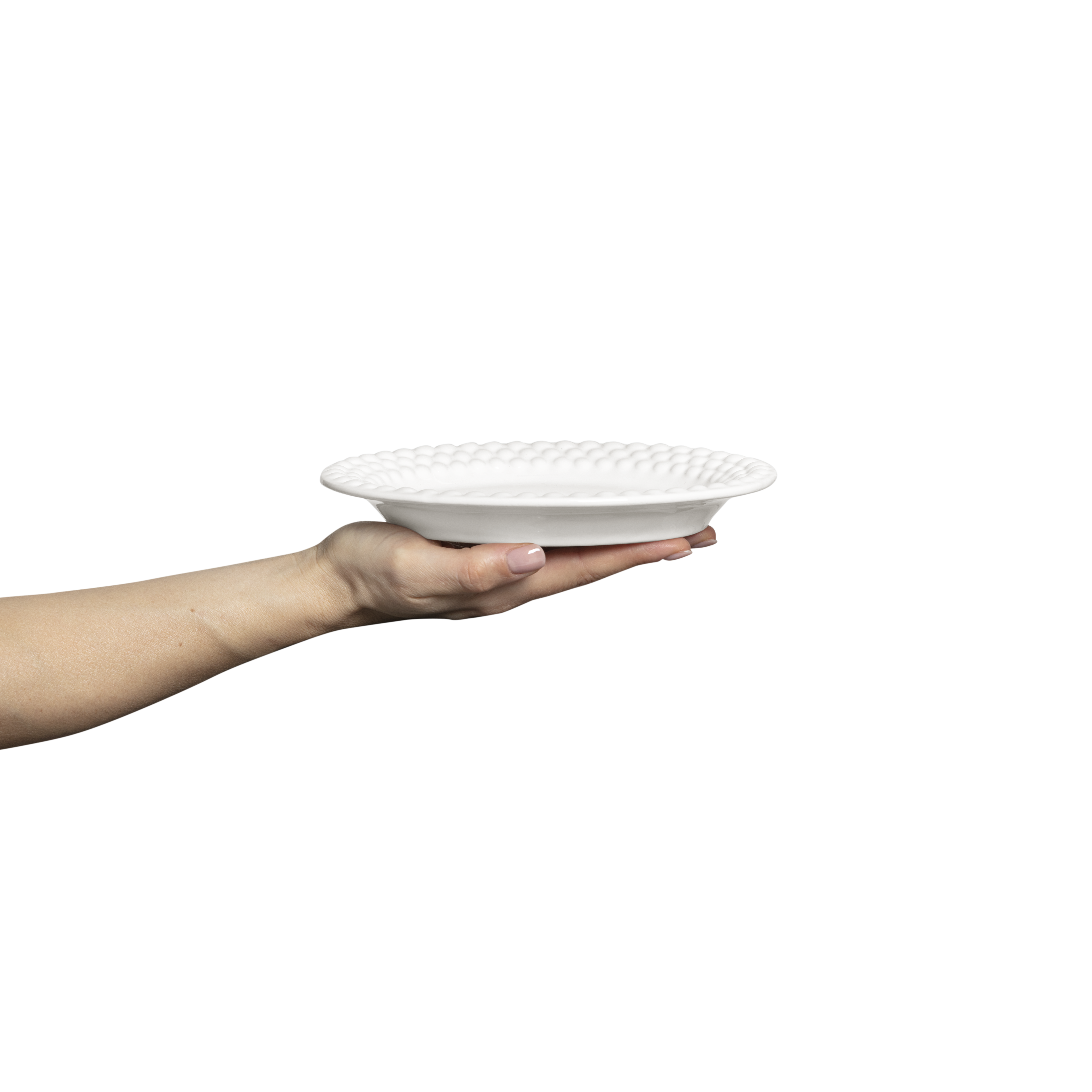 Bubbles Plate 20 x 16 cm White