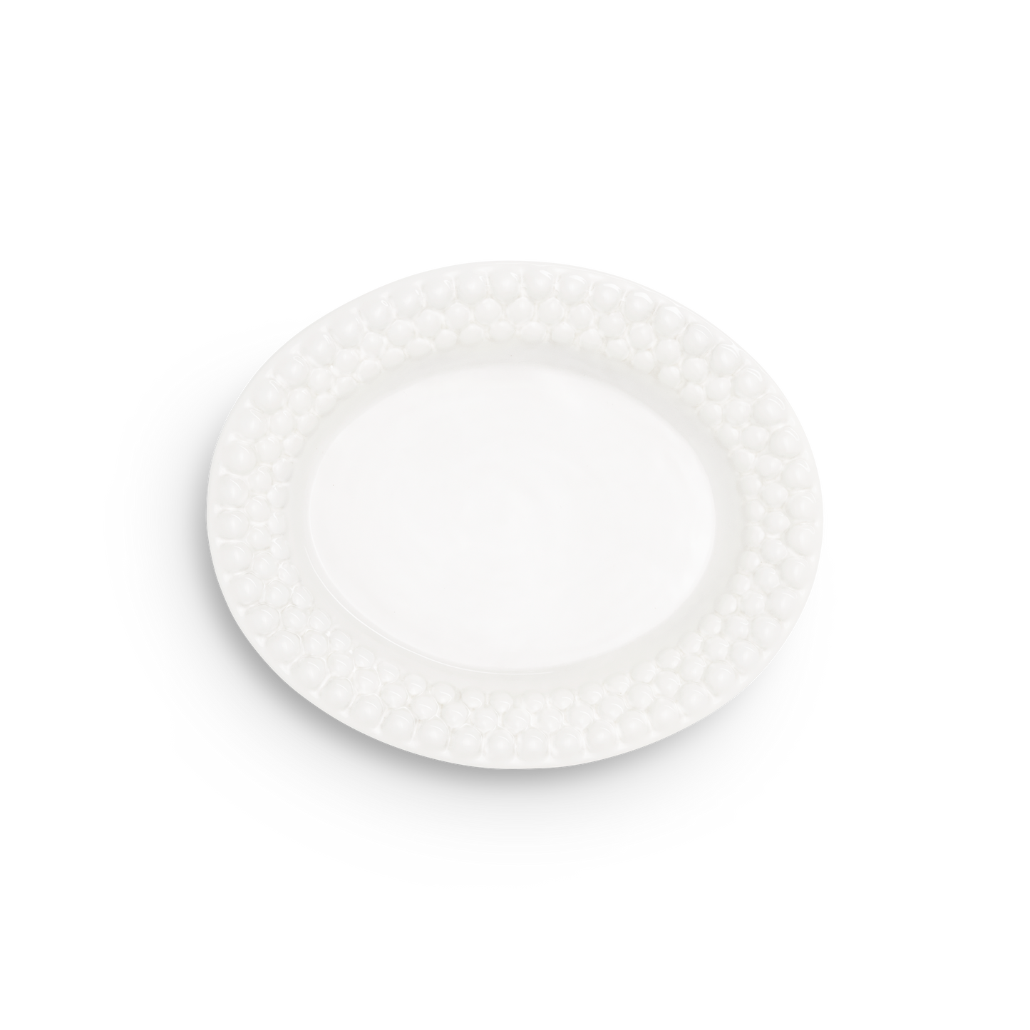 Bubbles Plate 20 x 16 cm White