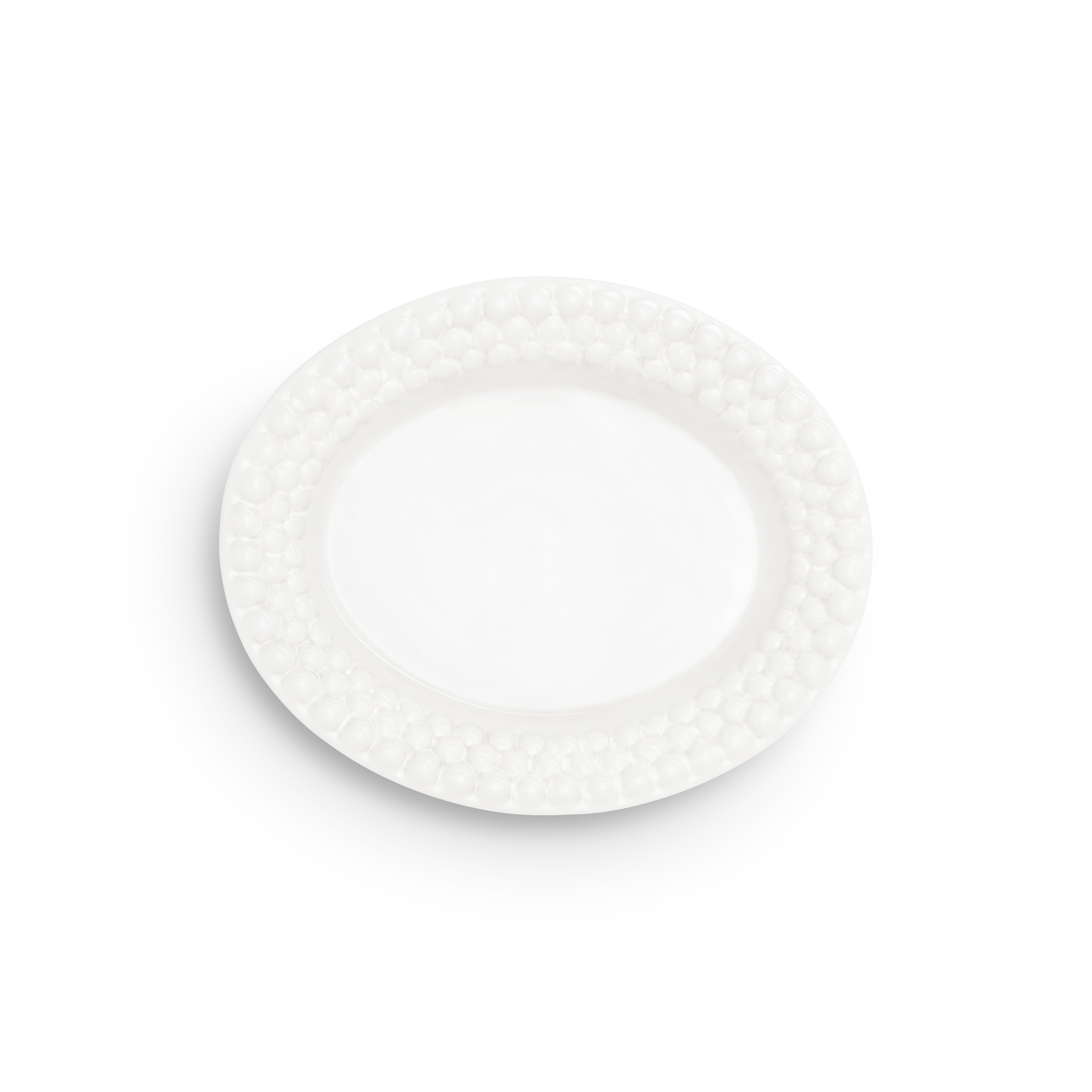 Bubbles Plate 20 x 16 cm White