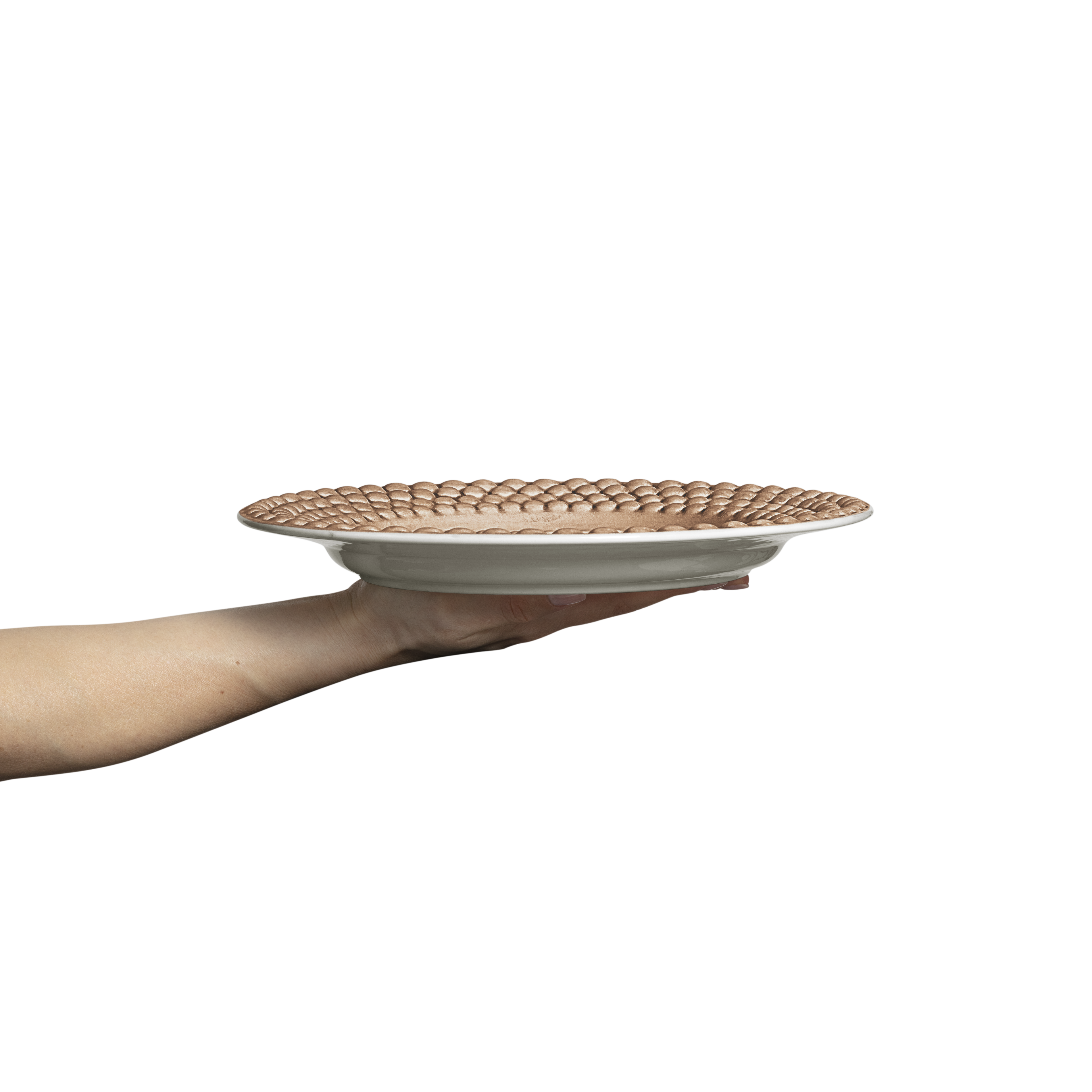 Bubbles Plate 28 cm Cinnamon