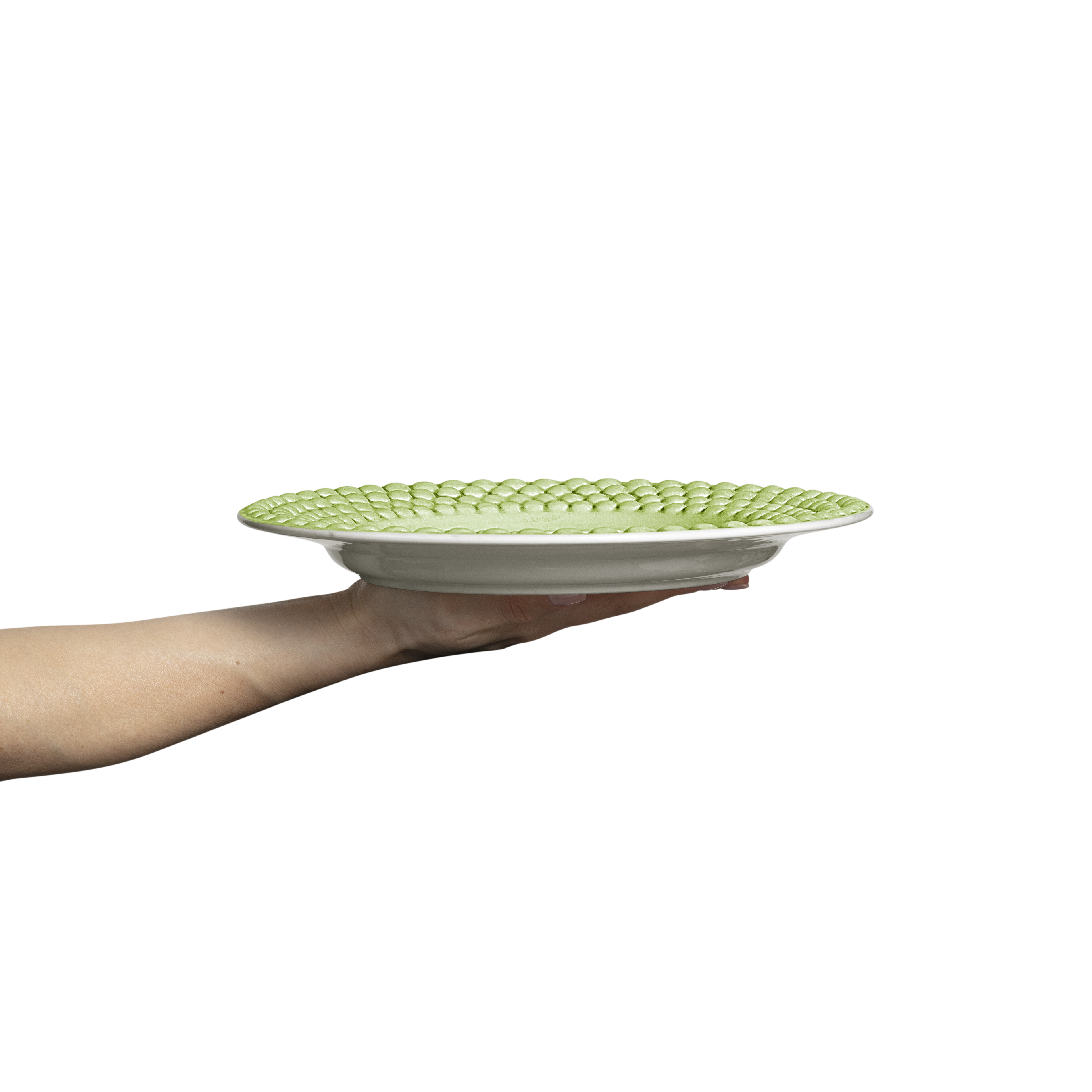 Bubbles Plate 28 cm Green