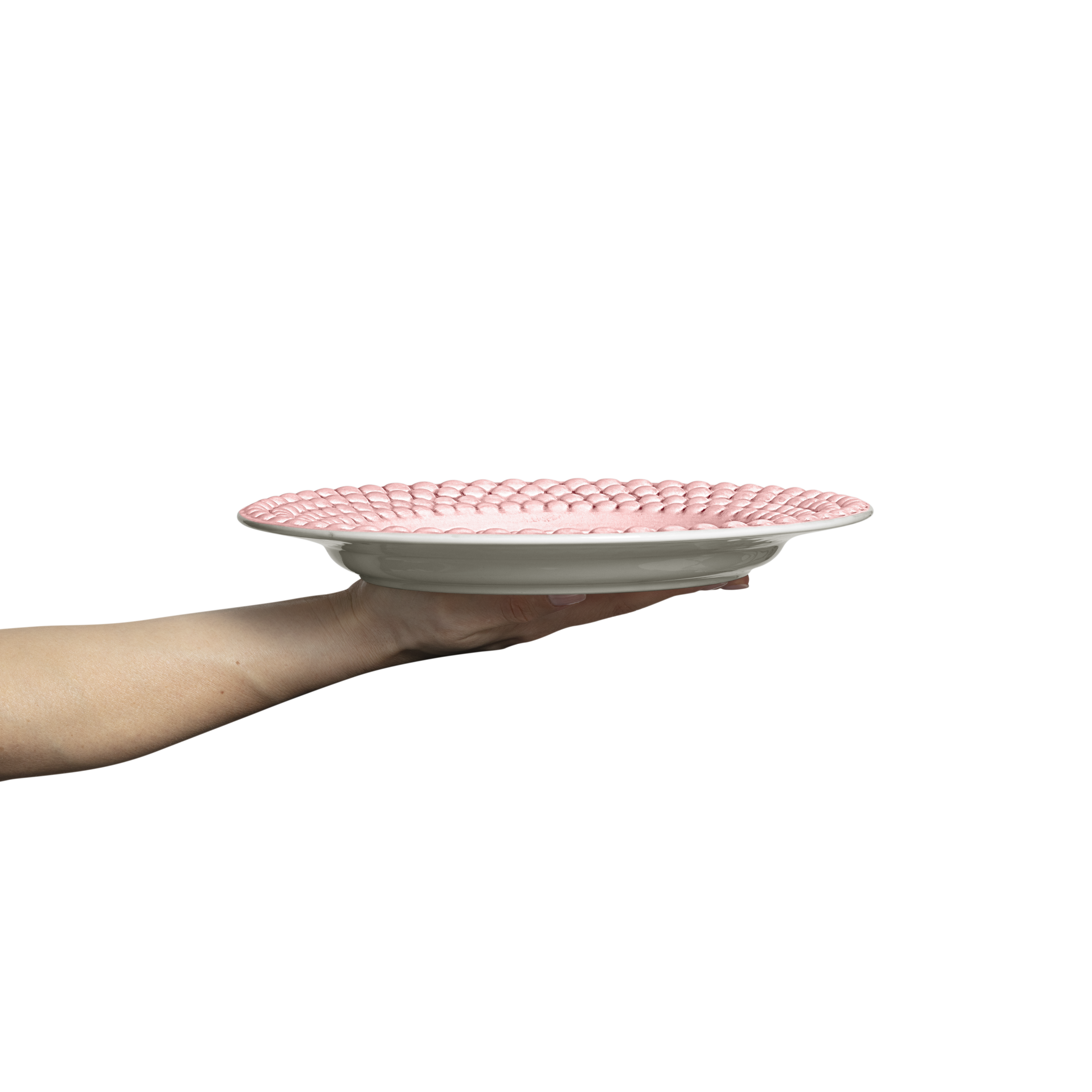 Bubbles Plate 28 cm Light Pink
