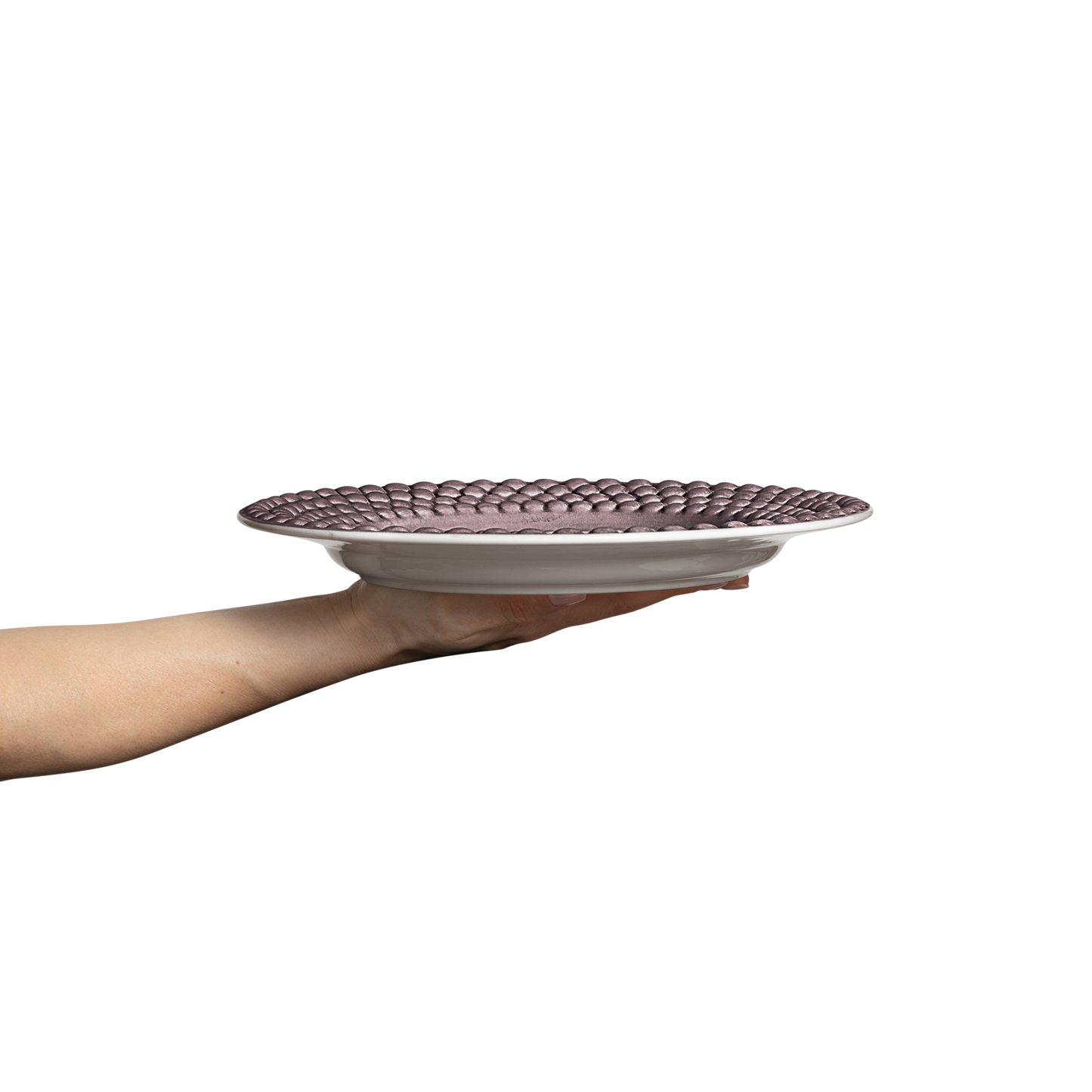 Bubbles Plate 28 cm Plum
