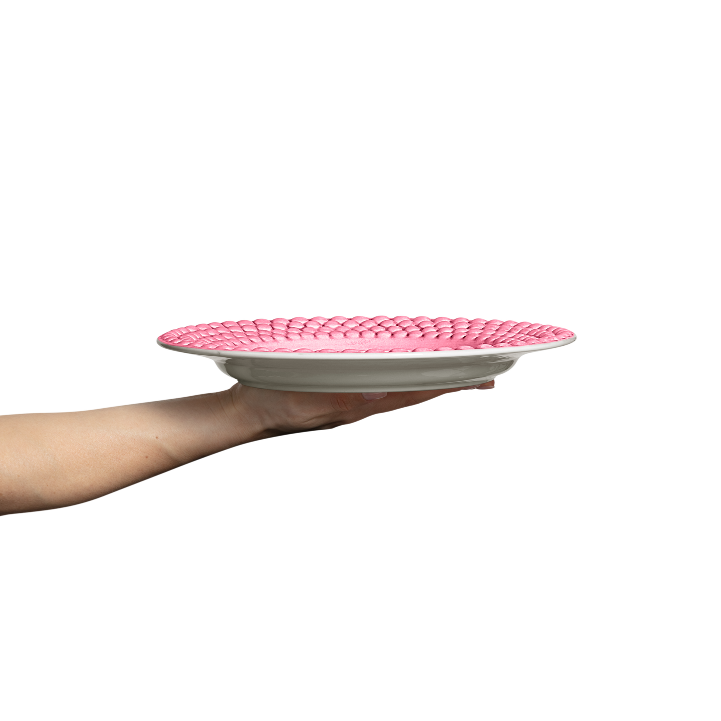 Bubbles Plate 28 cm Pink