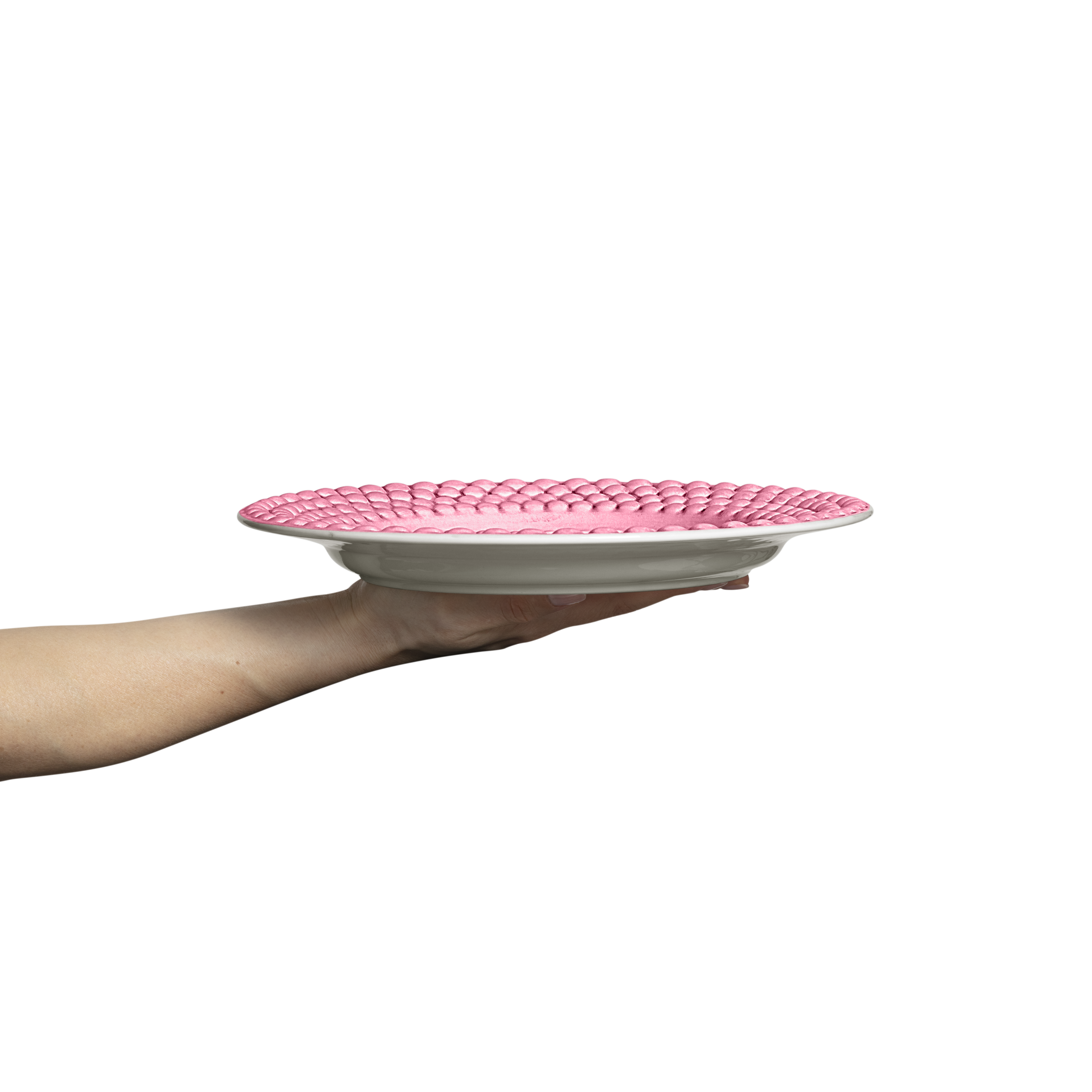 Bubbles Plate 28 cm Pink