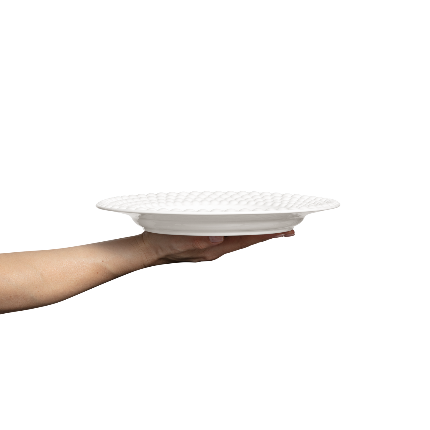 Bubbles Plate 28 cm White