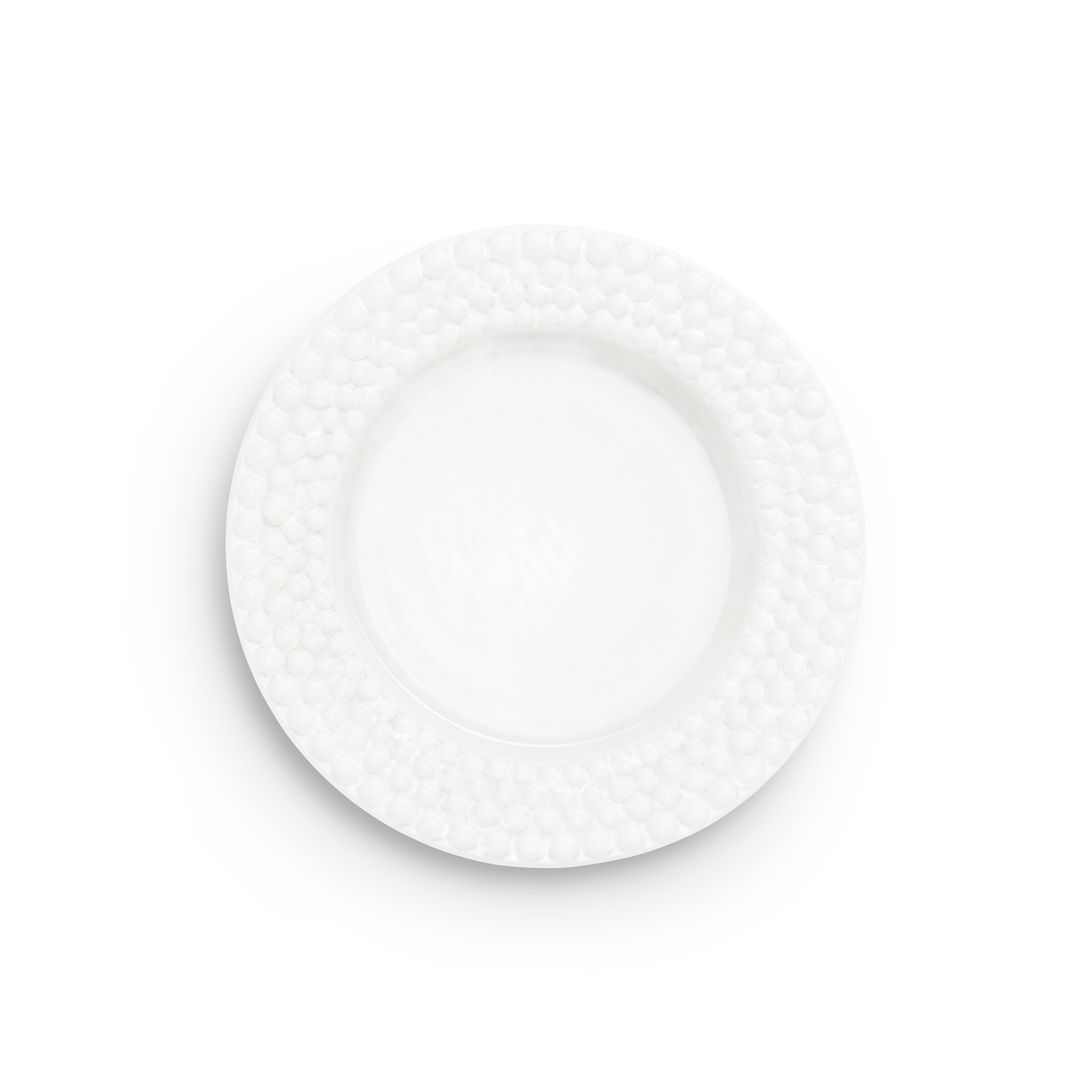 Bubbles Plate 28 cm White