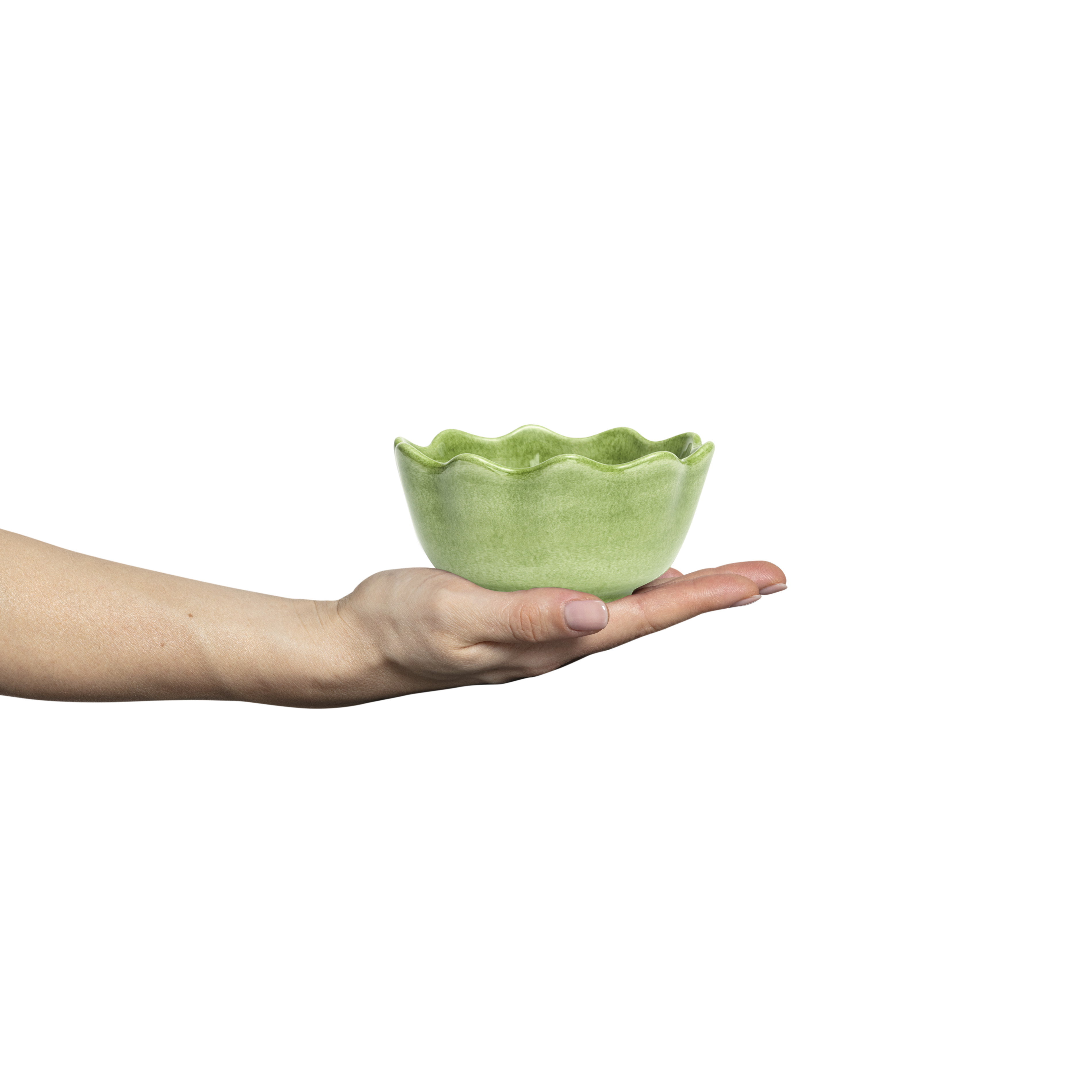 Oyster Bowl 13 cm / 30 cl Green