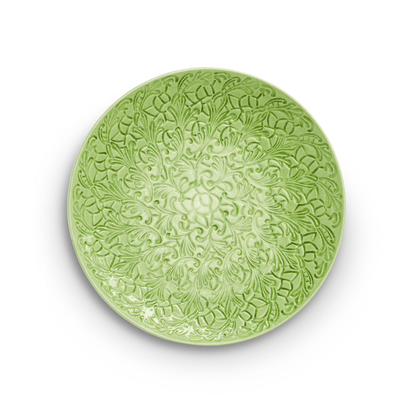 Lace Platter 34 cm Green