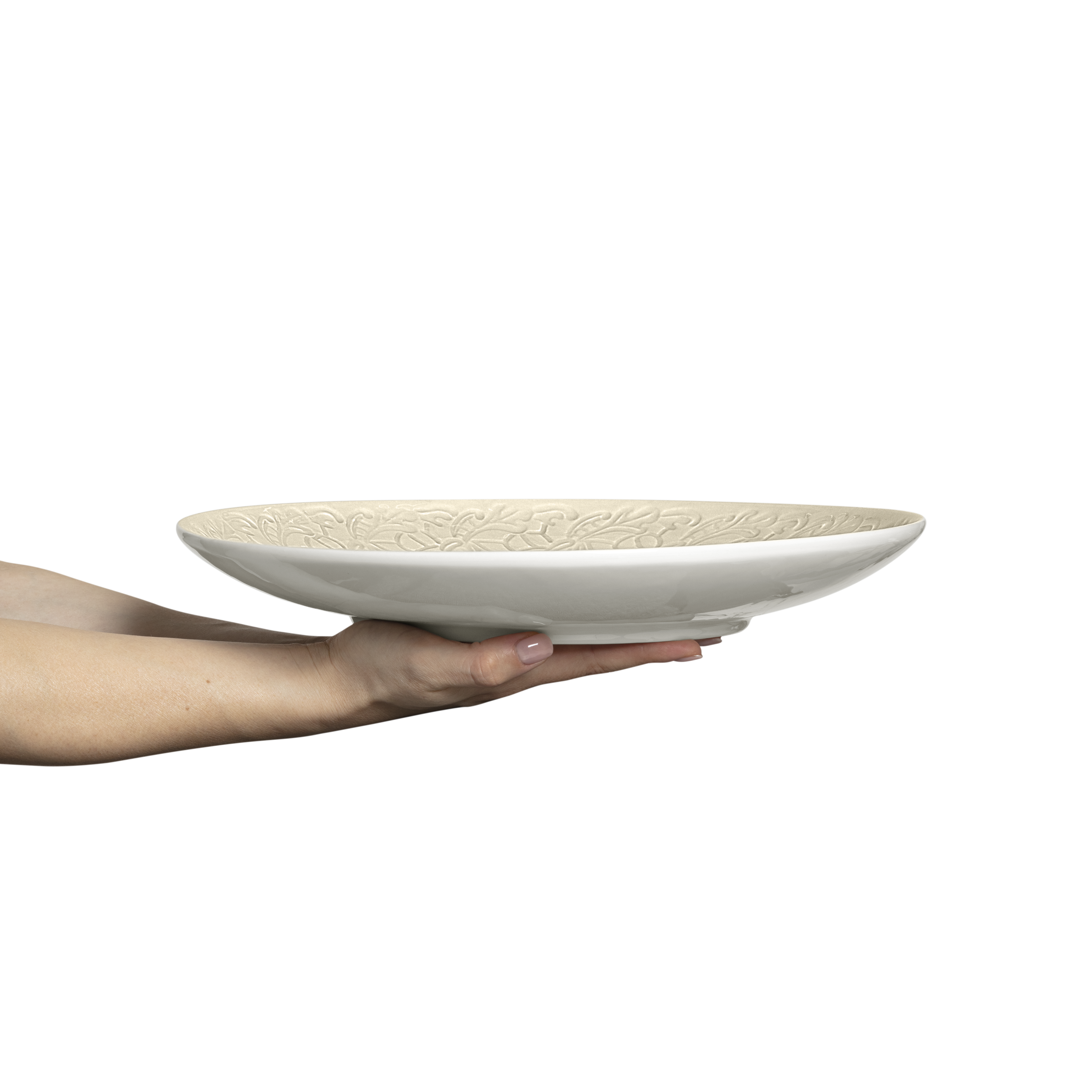 Lace Platter 34 cm Sand