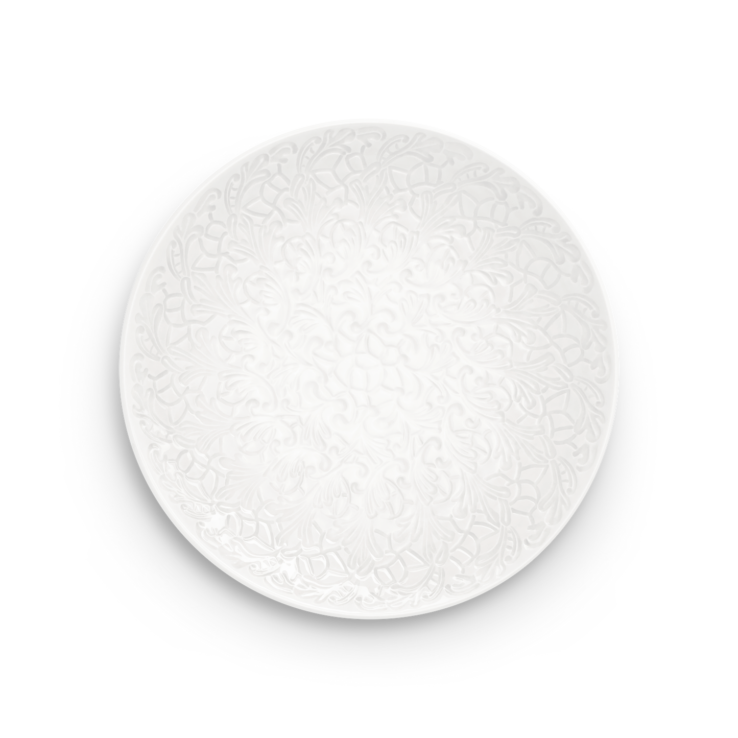 Lace Platter 34 cm White